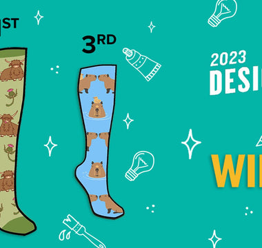 Winners of the 2023 Design a Sock Contest! 