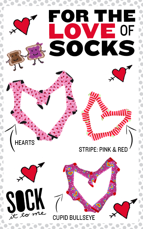 Socks are for LOVERS: Valentine's Day 2014