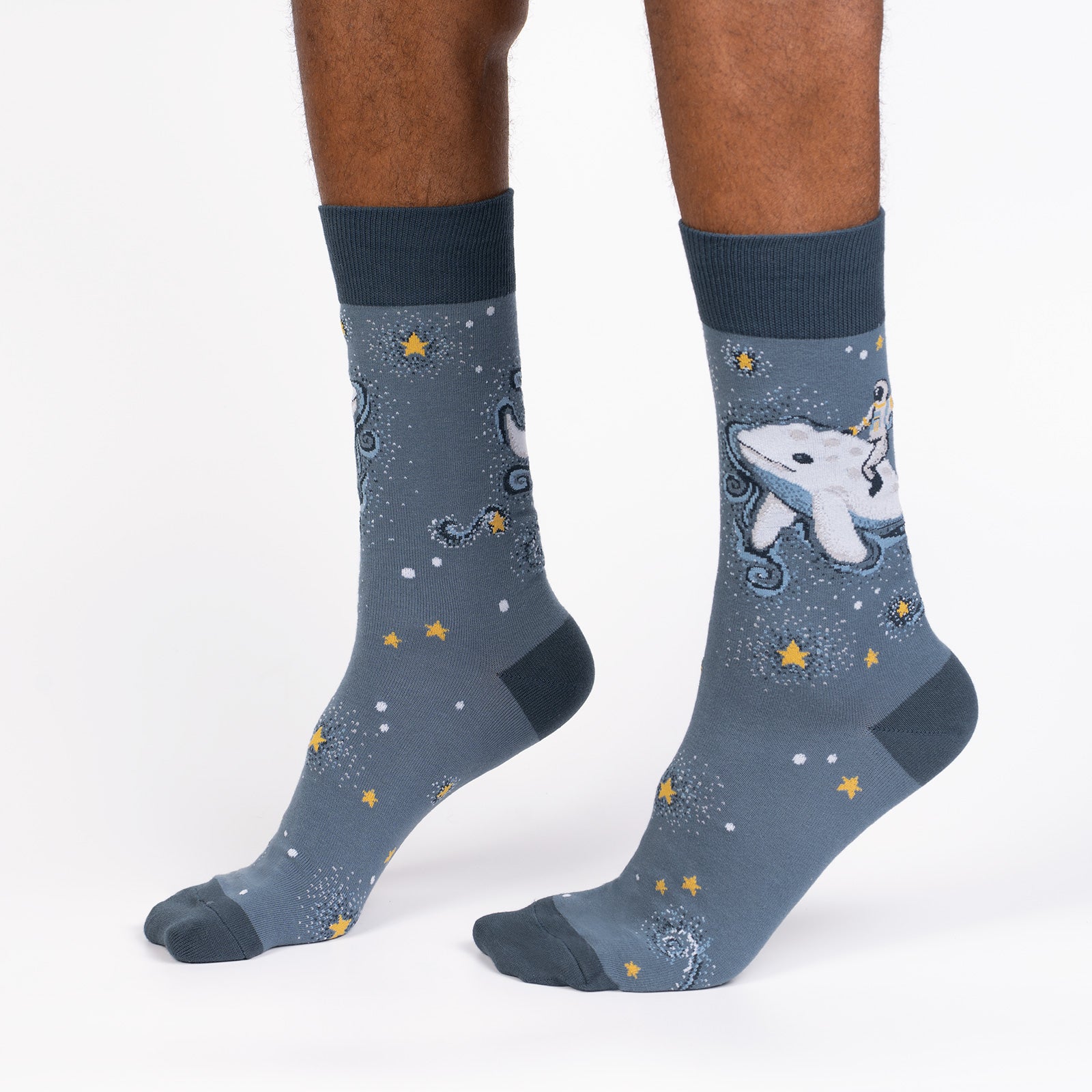 Cosmic Cetacean Men's Crew Socks