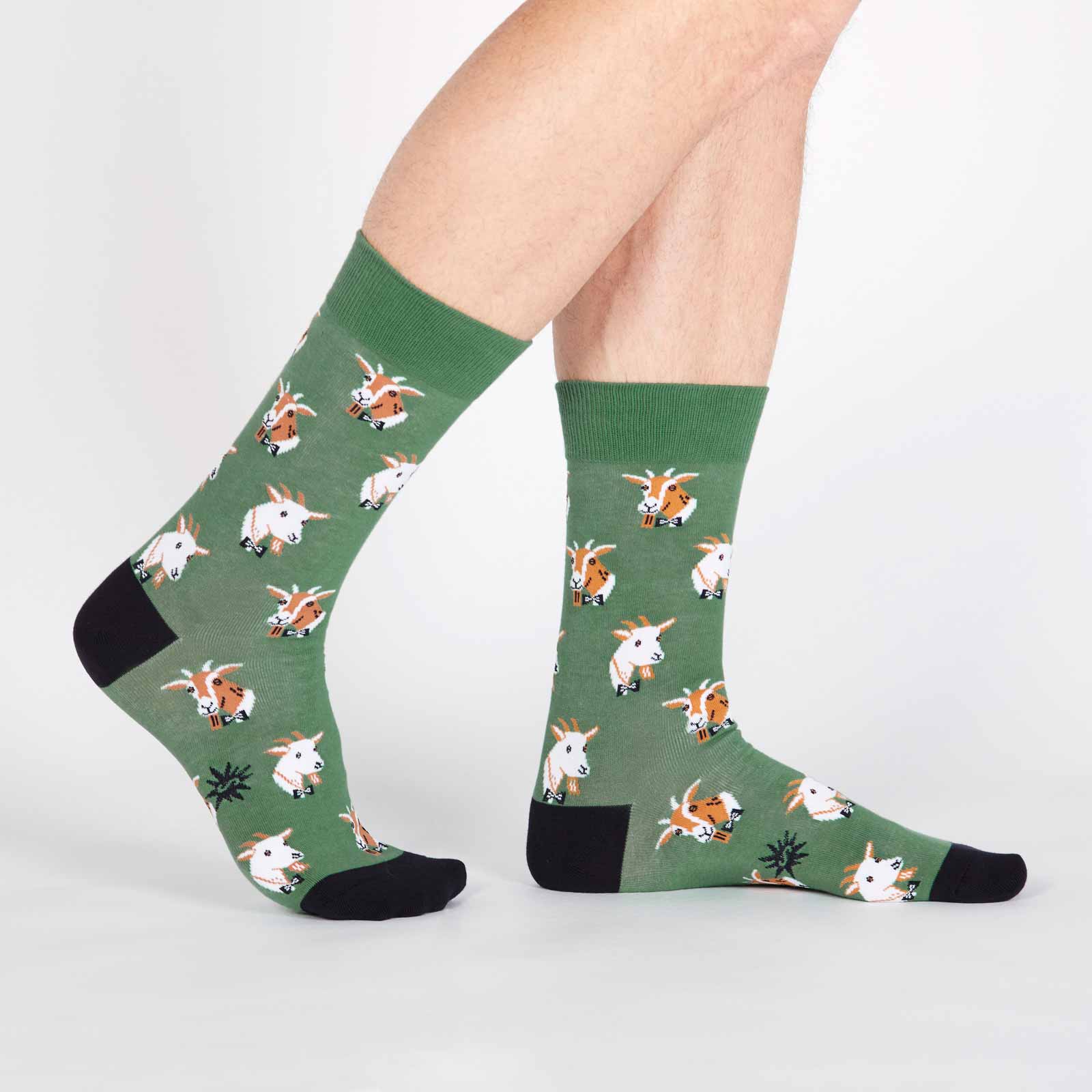 Dapper Goats Men's Crew Socks