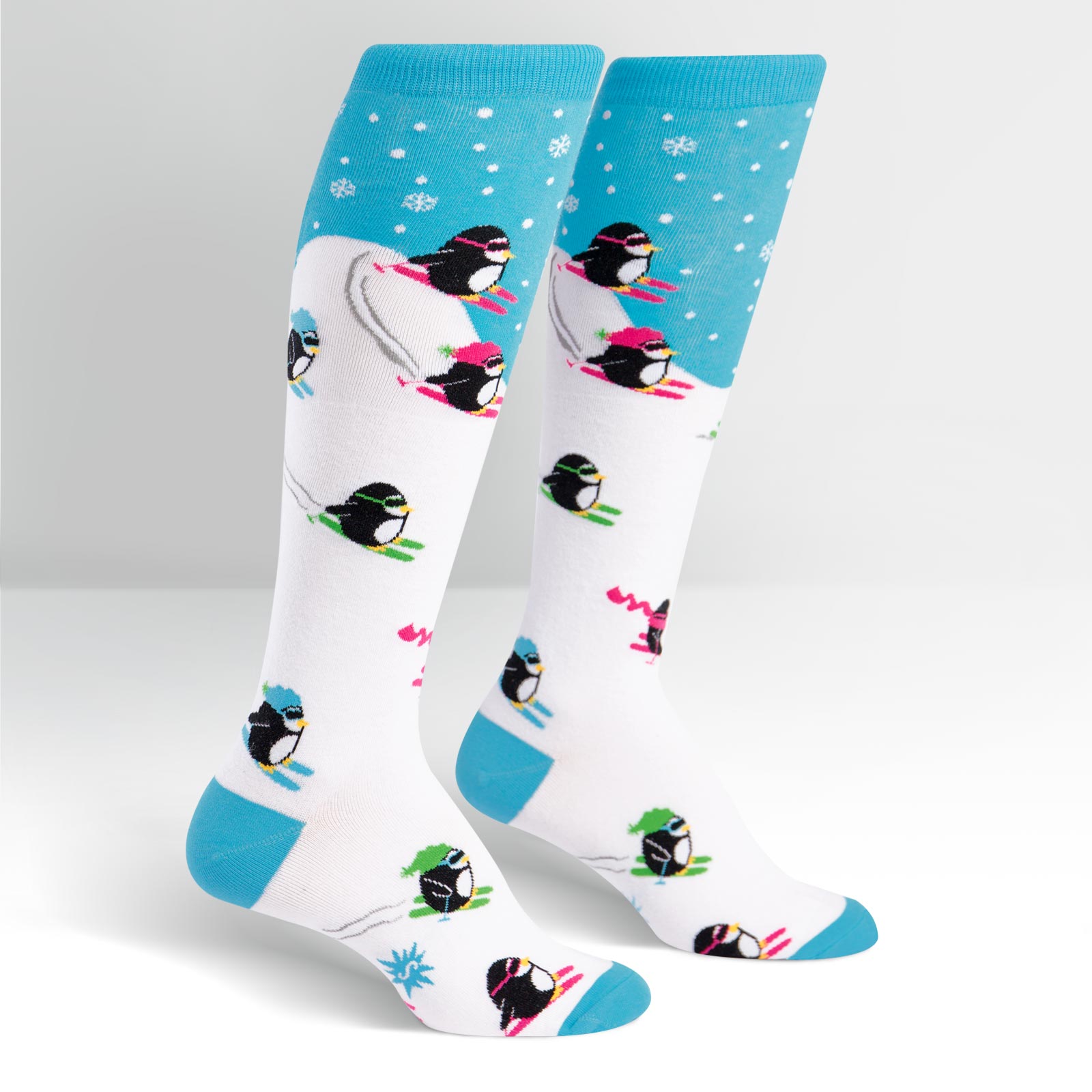 Downhill Penguins Women Knee High