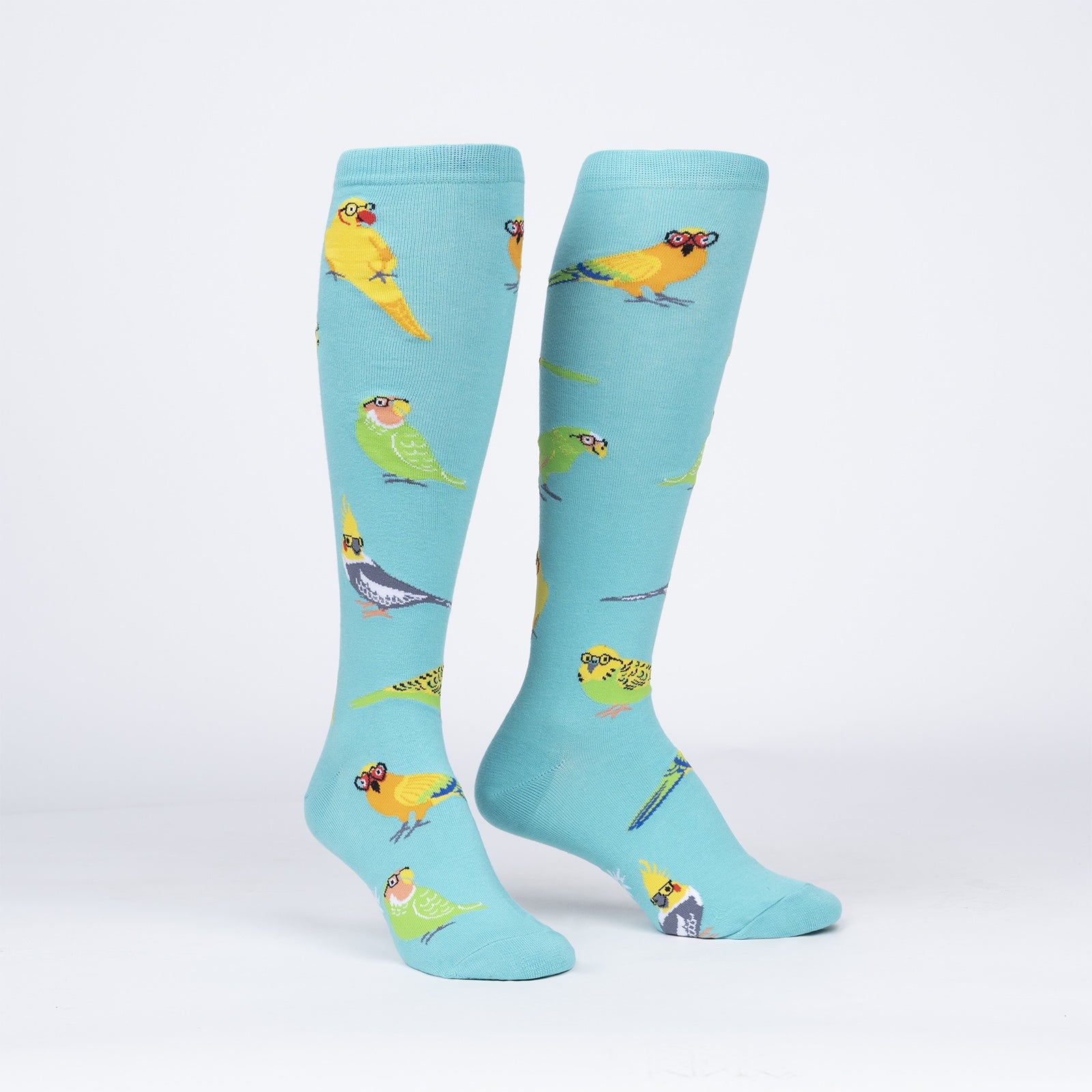 Pretty Birds Knee High Socks