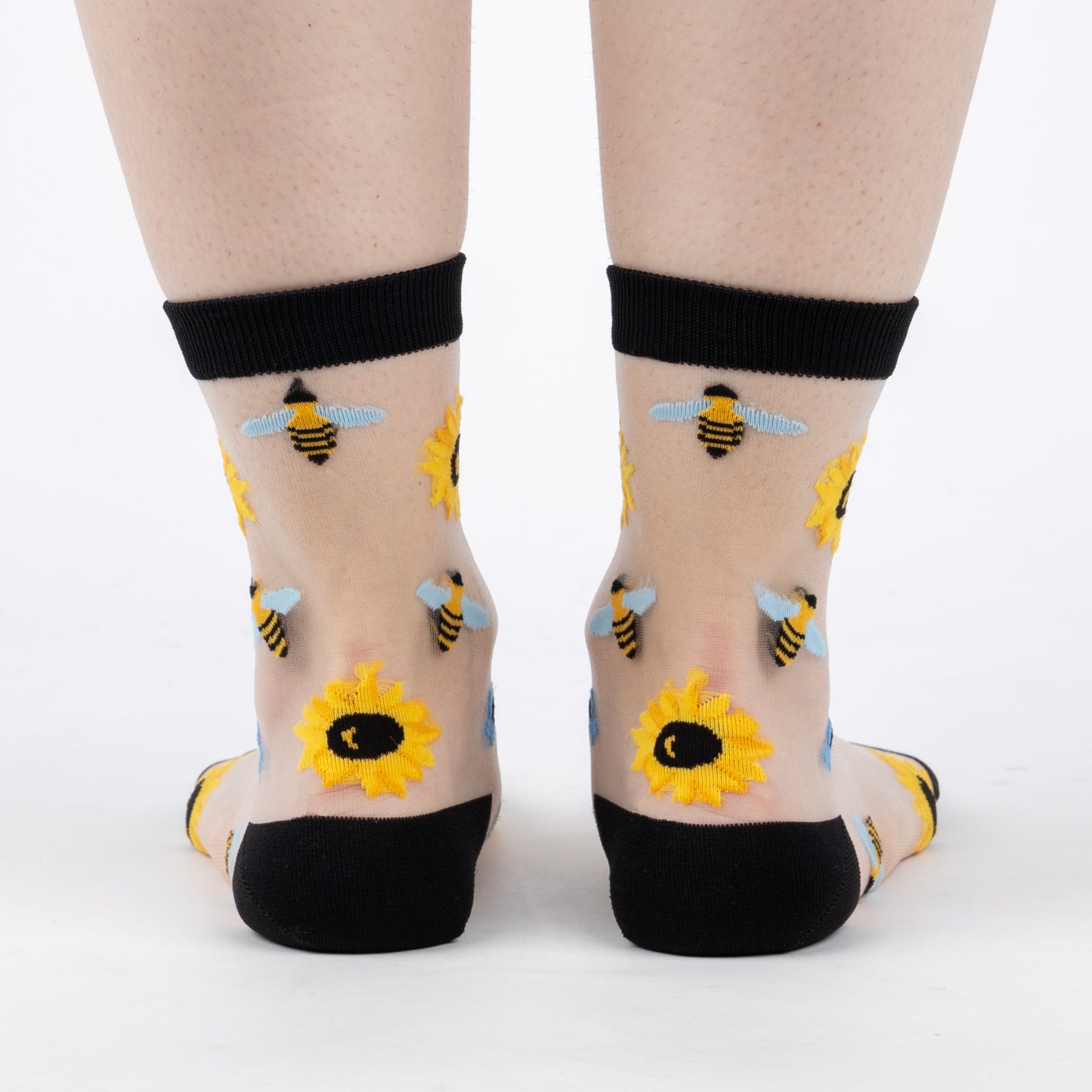 You Are My Sunshine Sheer Crew Socks