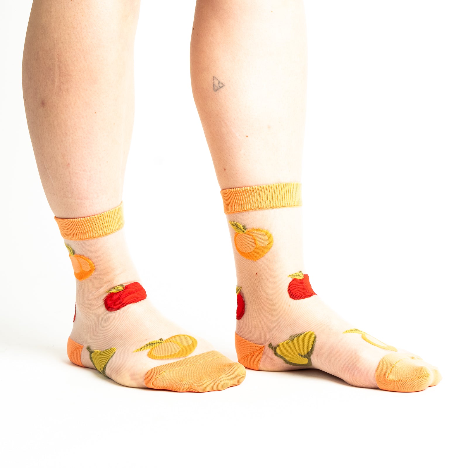 It's All Peachy Sheer Crew Socks