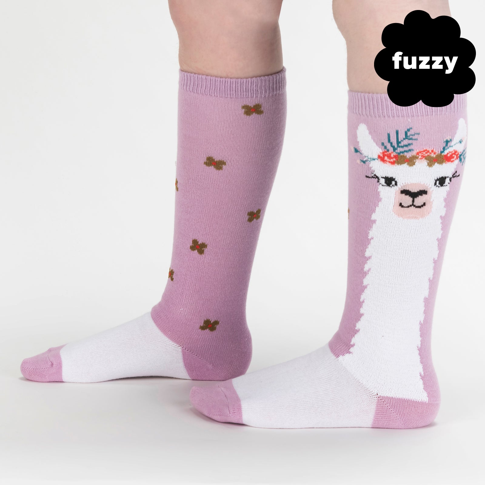 Llama Queen Youth Knee Socks