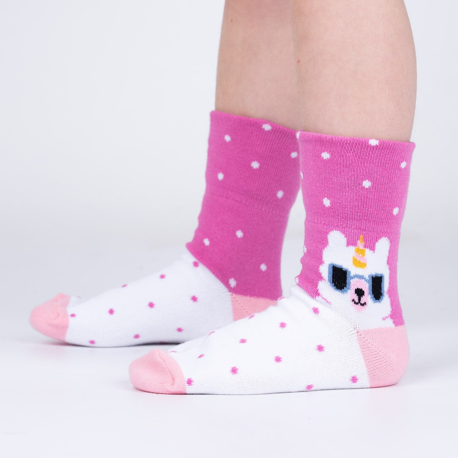 Llama-corn Junior Turn Cuff Socks