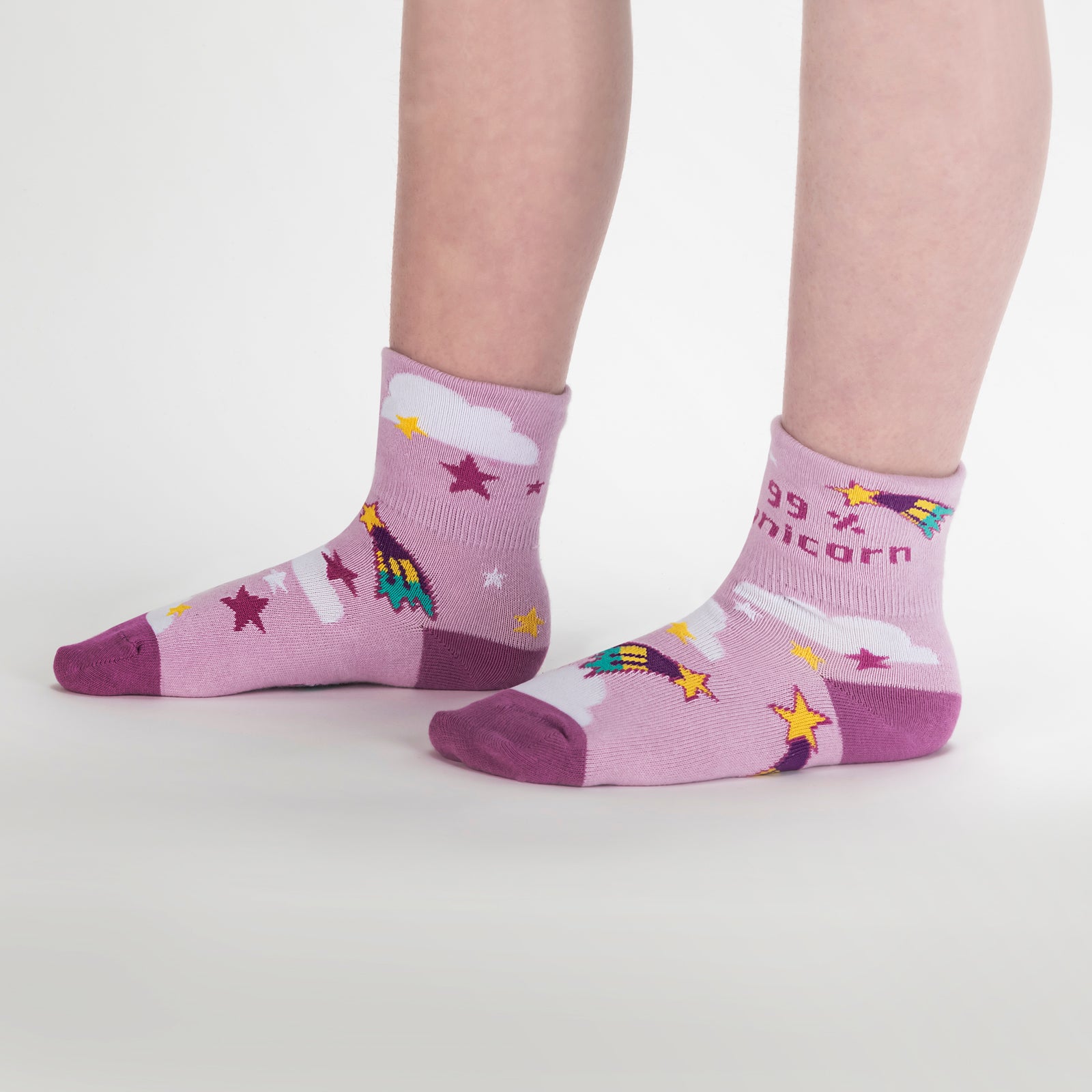 99% Unicorn Junior Turn Cuff Socks