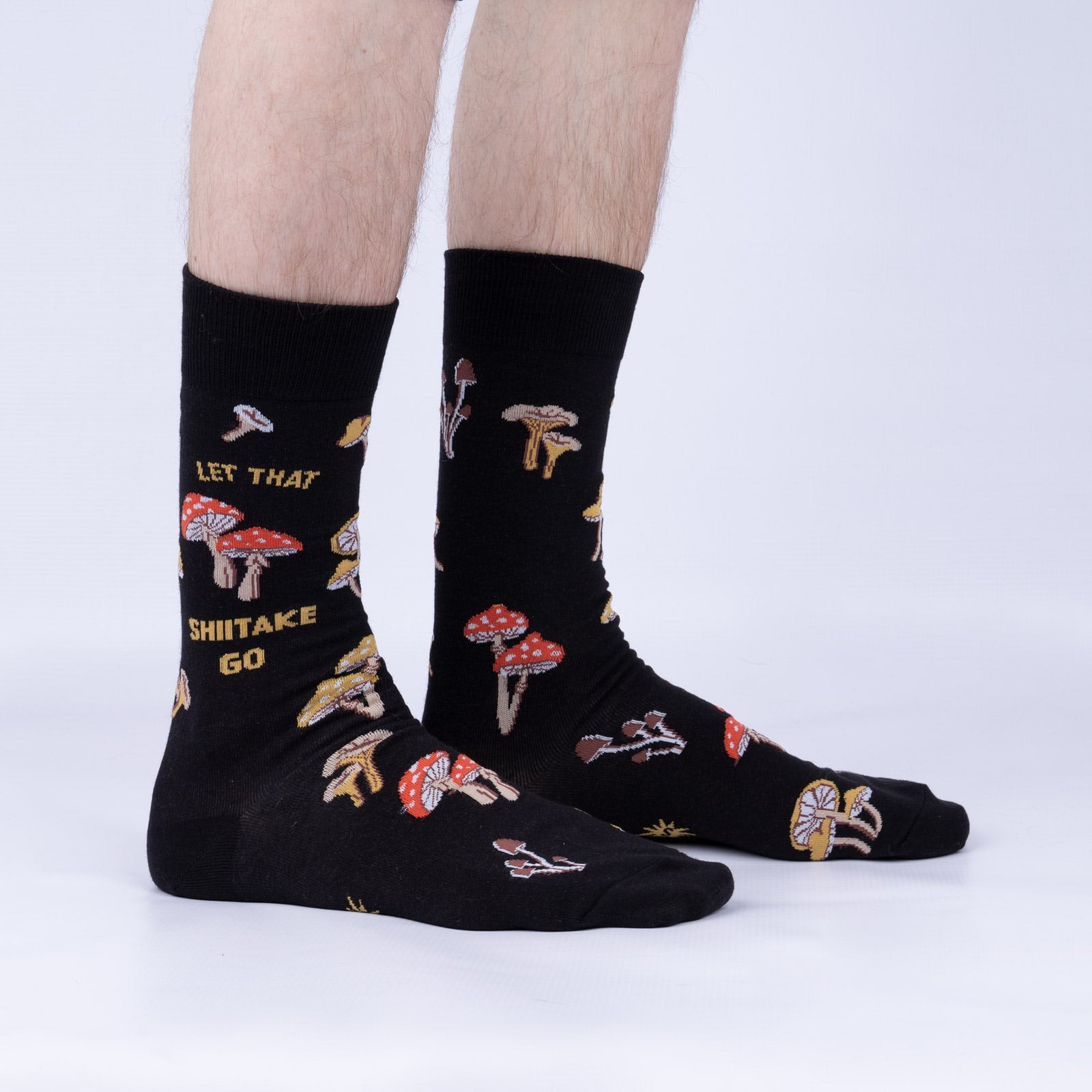 Let that Shiitake Go Crew Socks