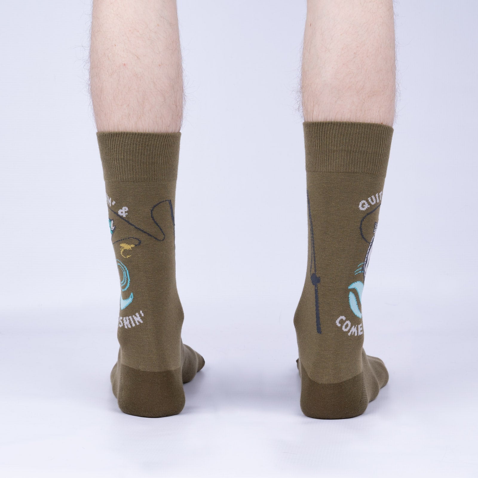 Quit Wishin' & Come Fishin' Crew Socks