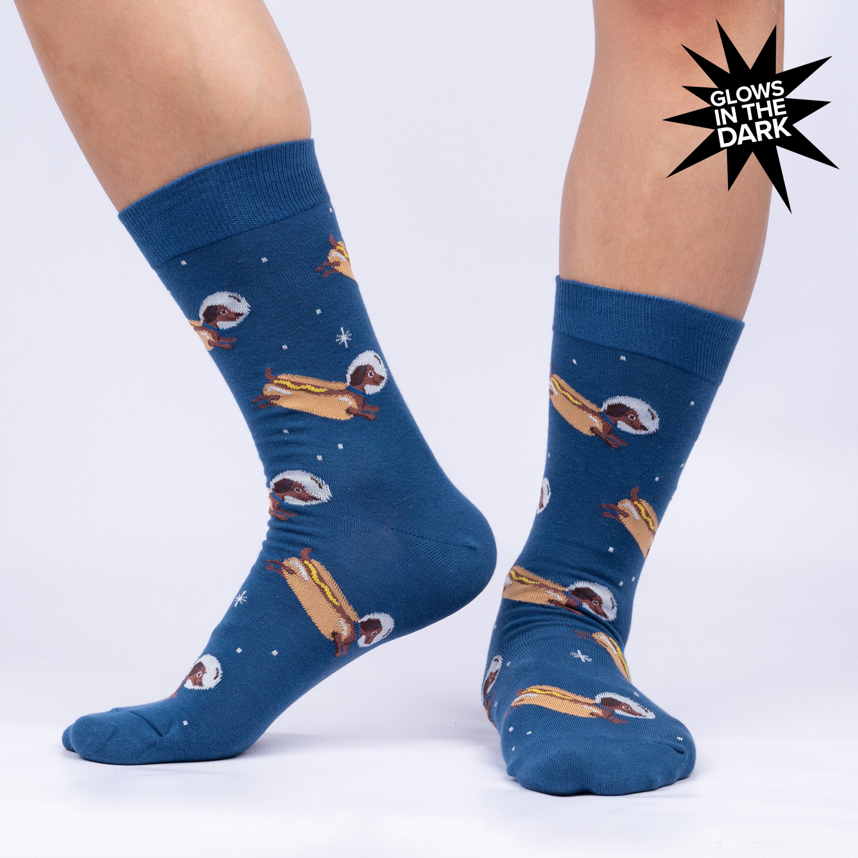 Weiner Dogs, In Space! Crew Socks