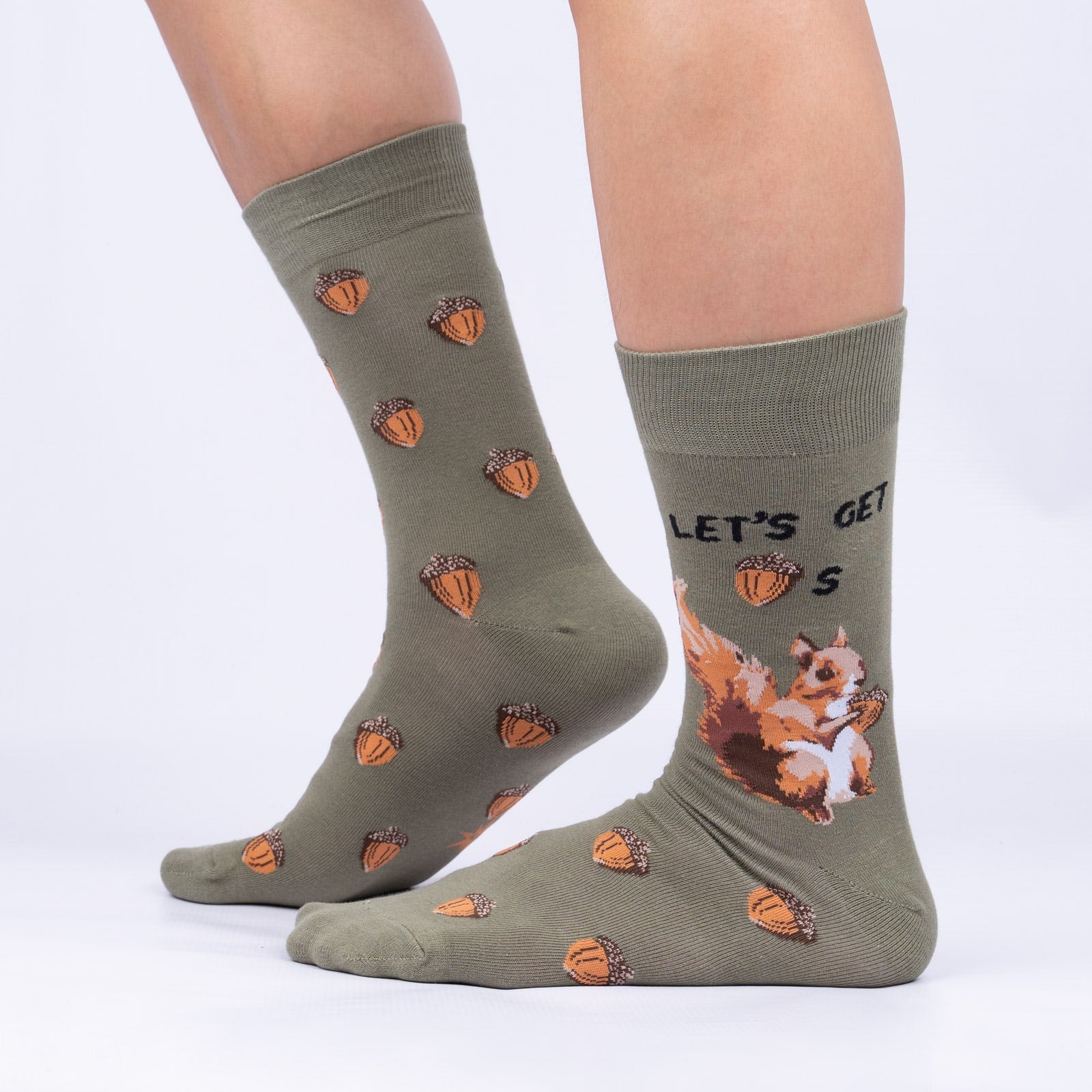 Lets Get Nuts Crew Socks