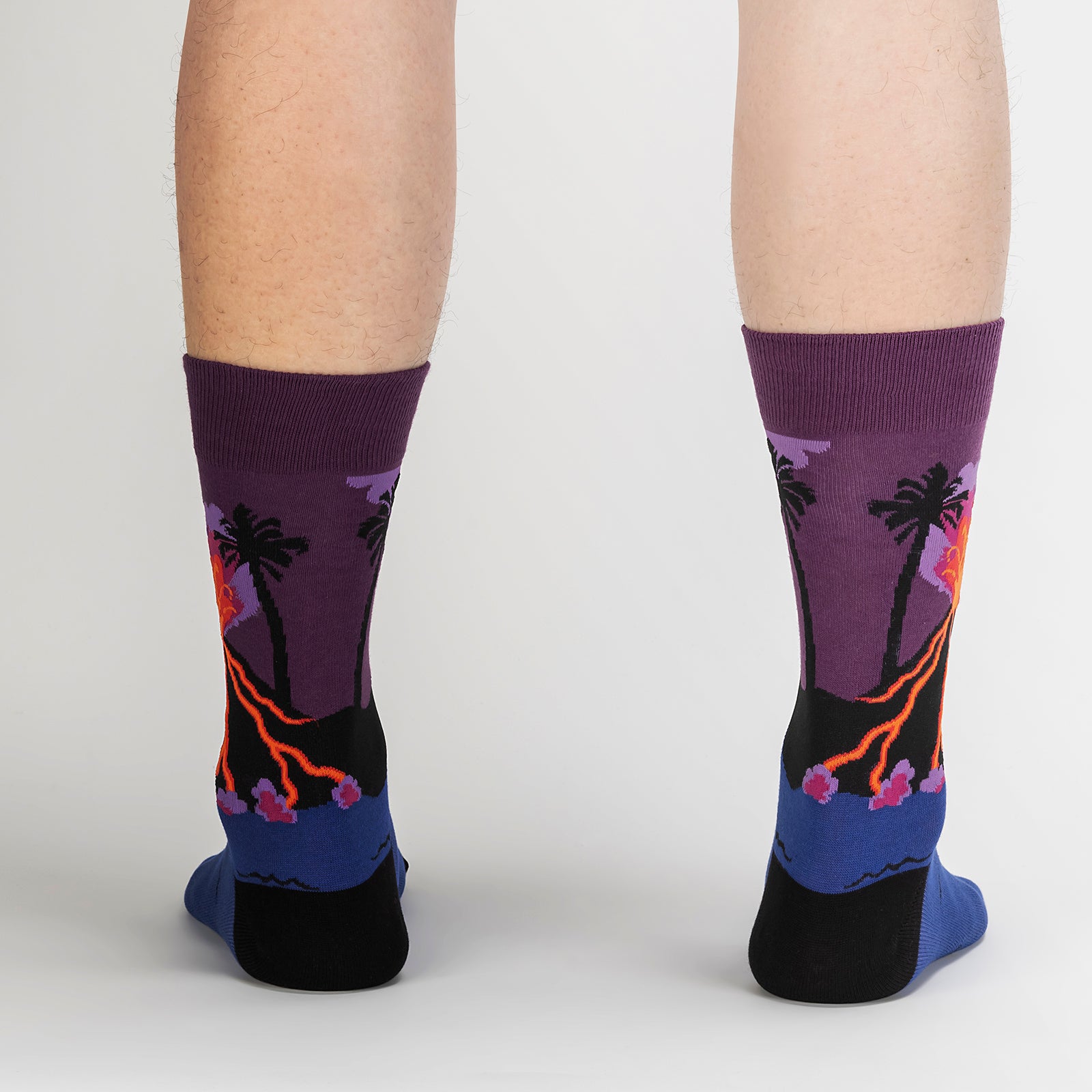 Volcanoes Men's Crew Socks