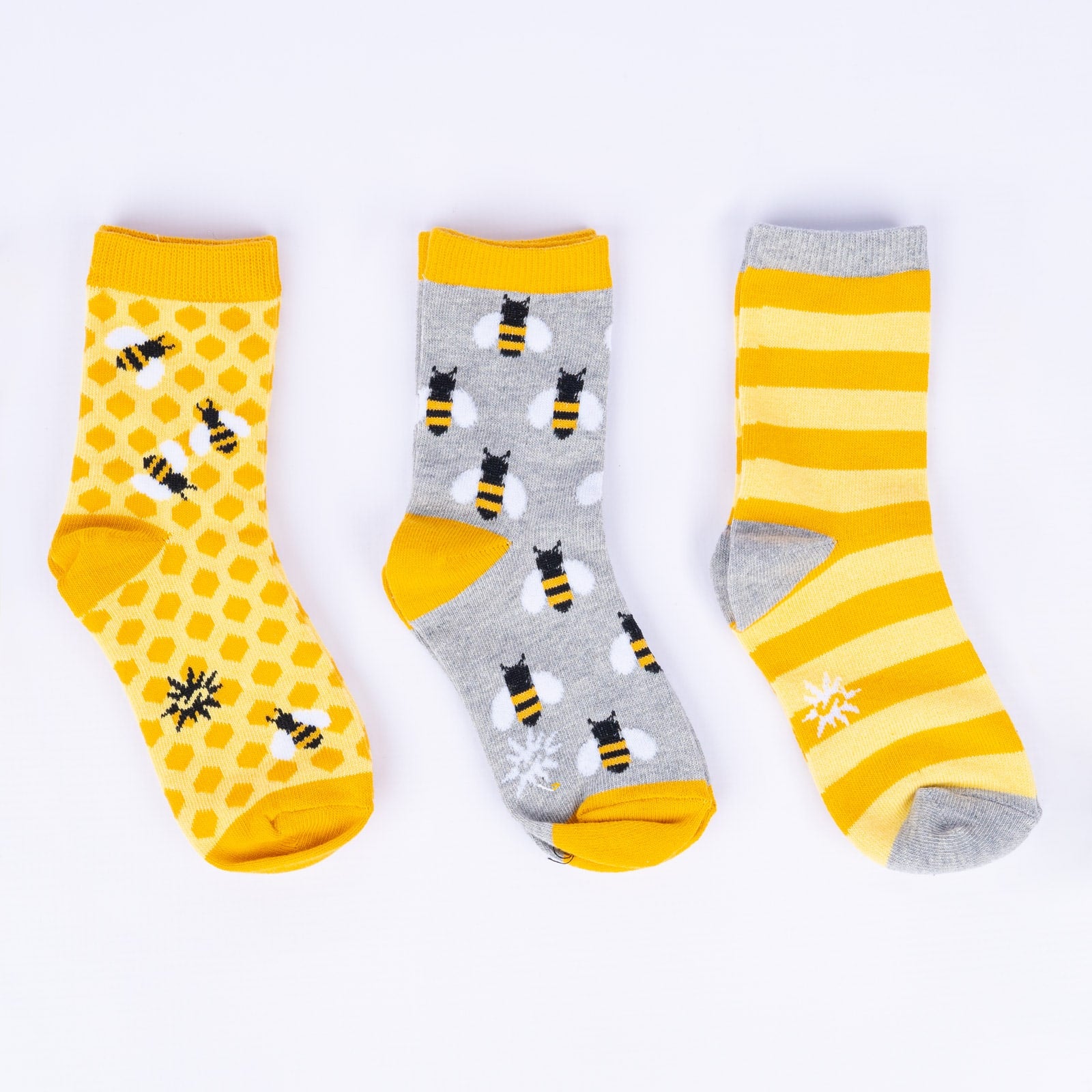 Bee's Knees Junior Crew Socks 3-Pack