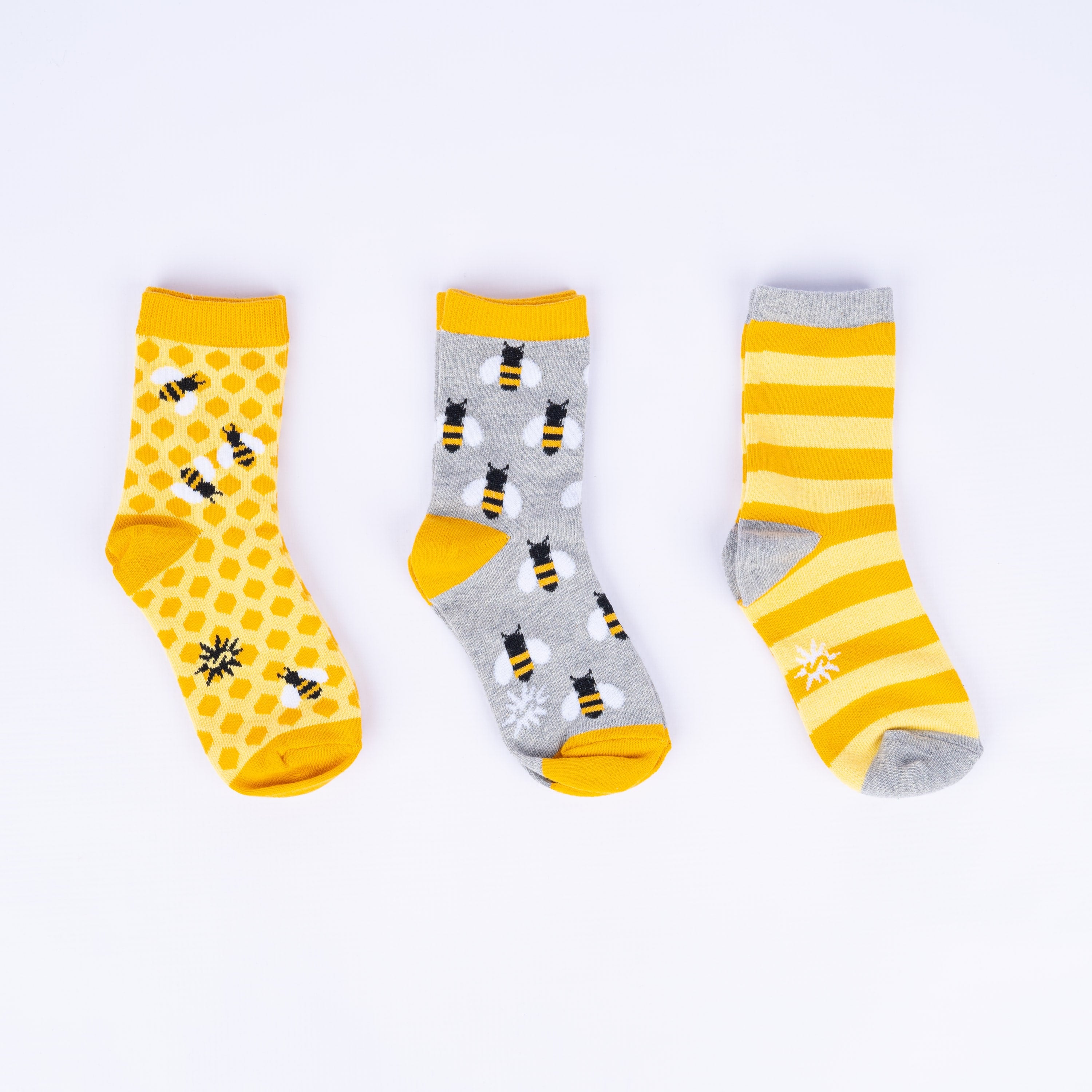 Bee's Knees Youth Crew Socks 3-Pack