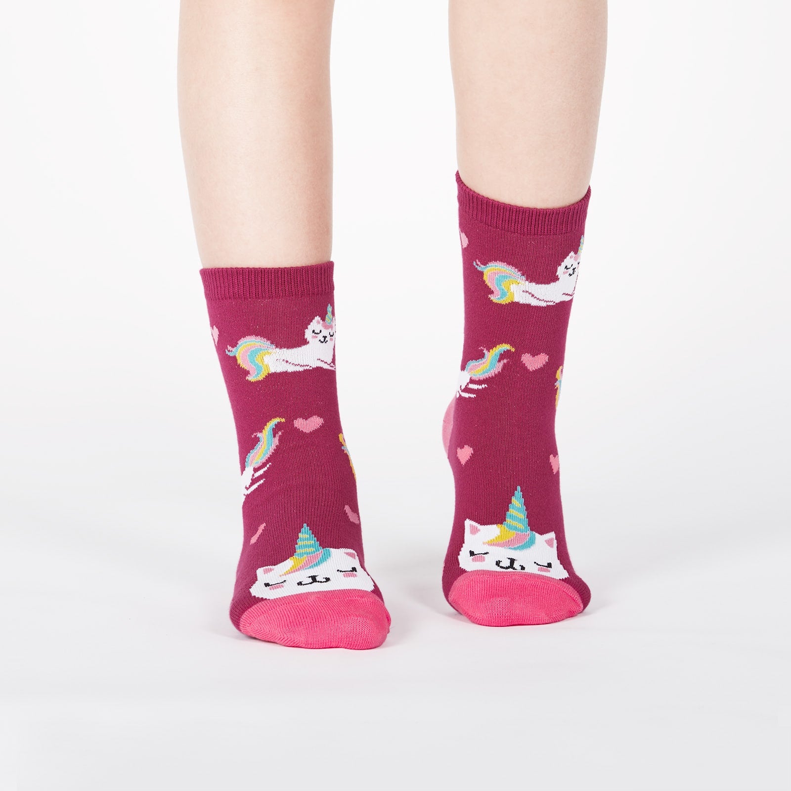 Look At Me Meow Junior Crew Socks 3-Pack