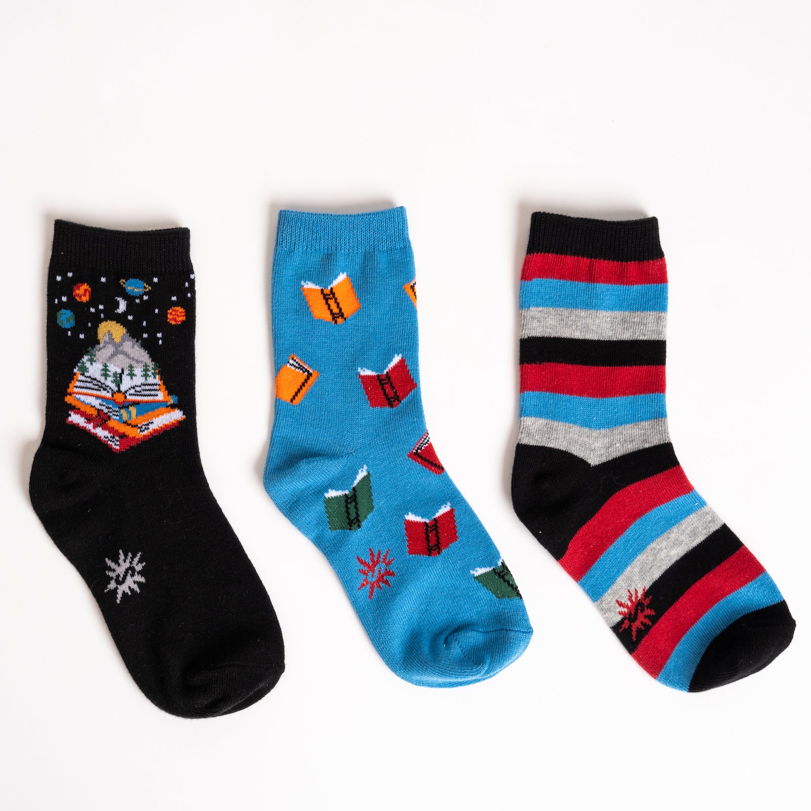 Take a Look, It’s in a Book Junior Crew Socks 3-Pack