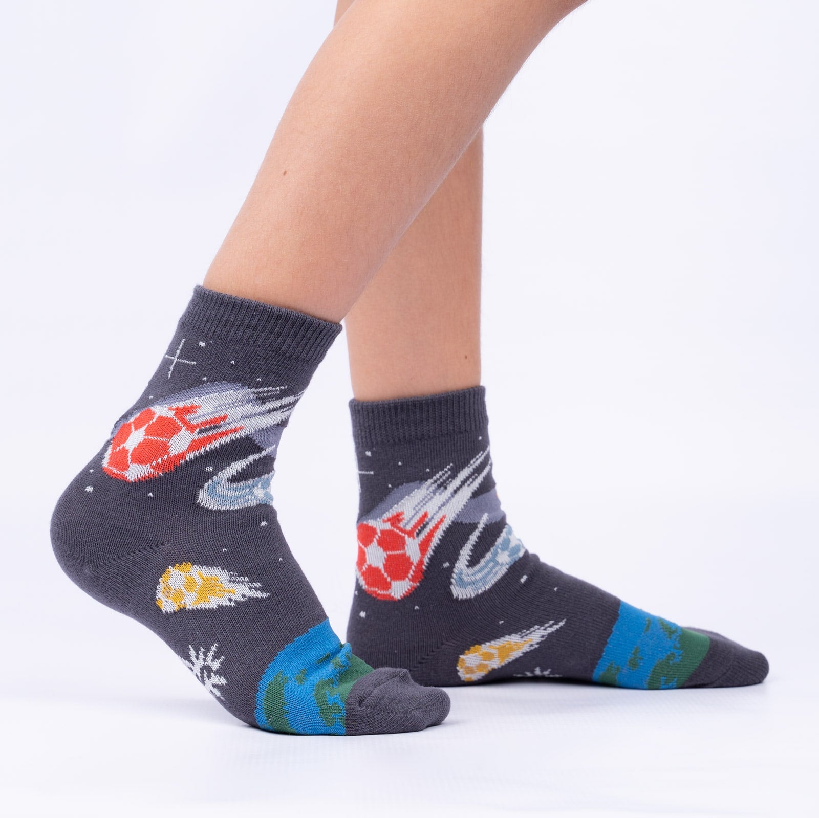 Let's Kick It Youth Crew Socks 3-Pack