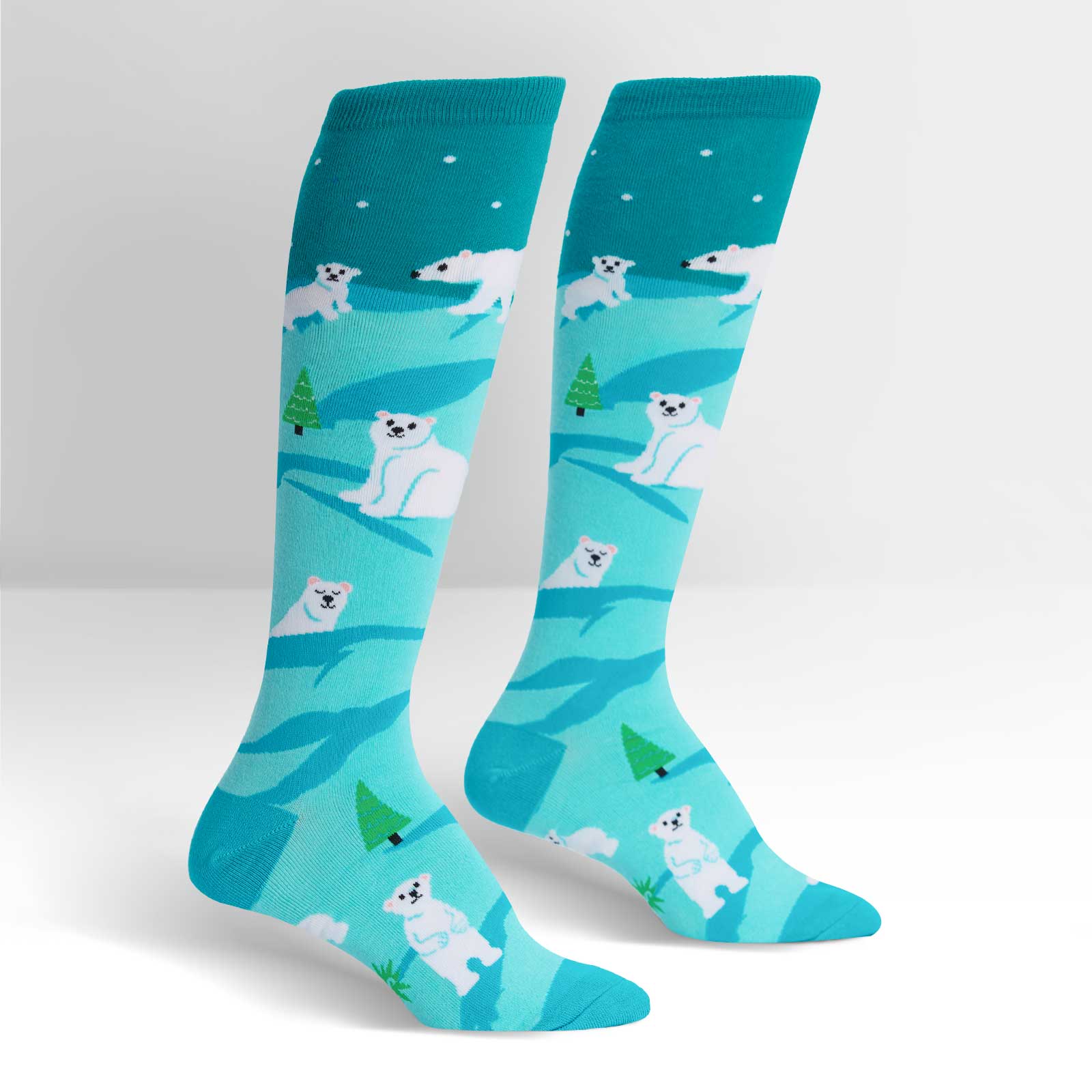 Polar Bear Stare Knee High Socks