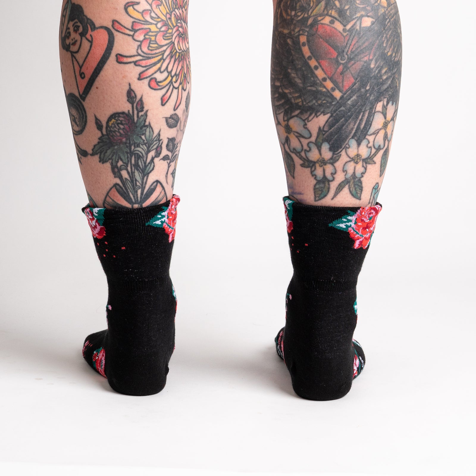 Rose City Turn Cuff Socks