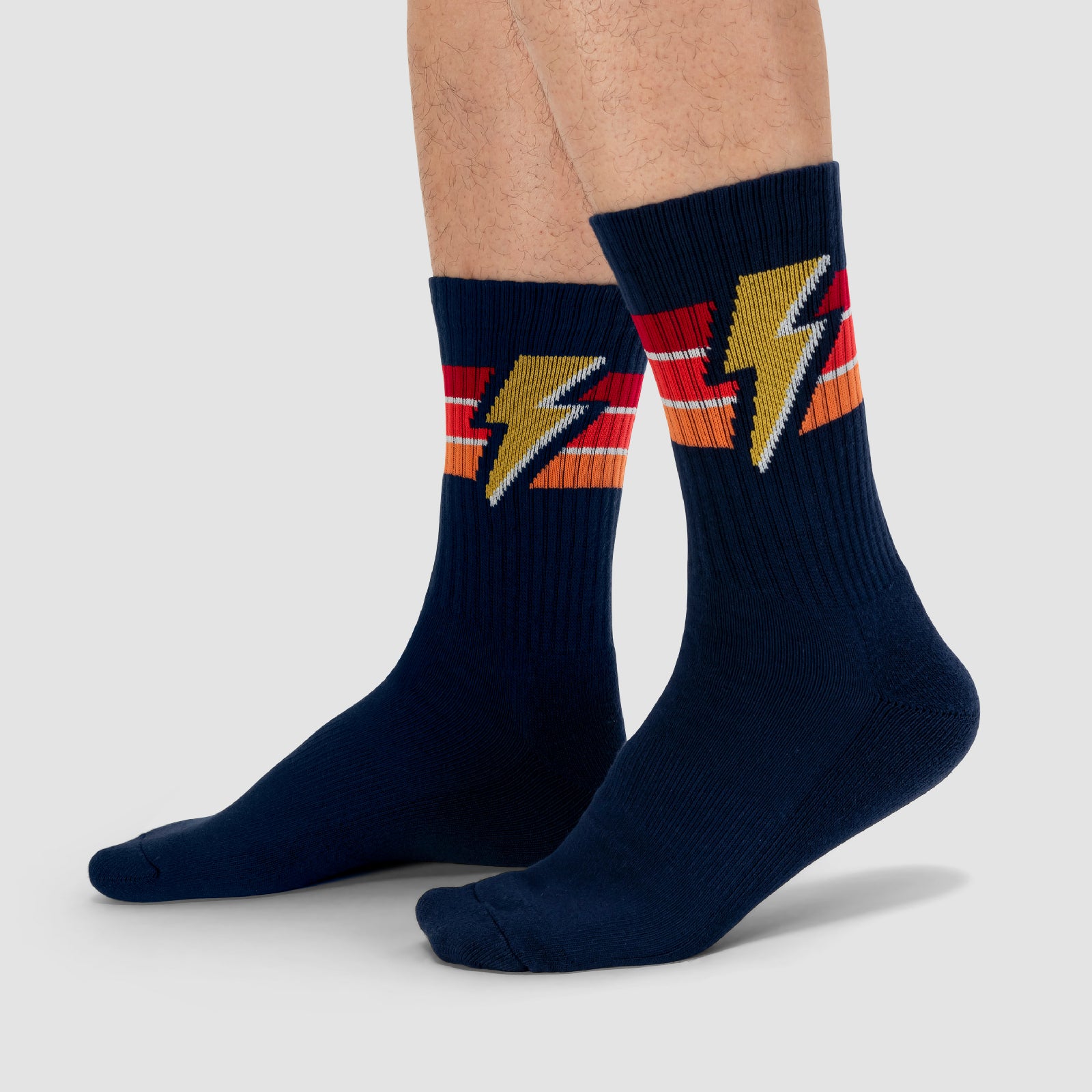 Thunderstruck Athletic Socks (Navy)