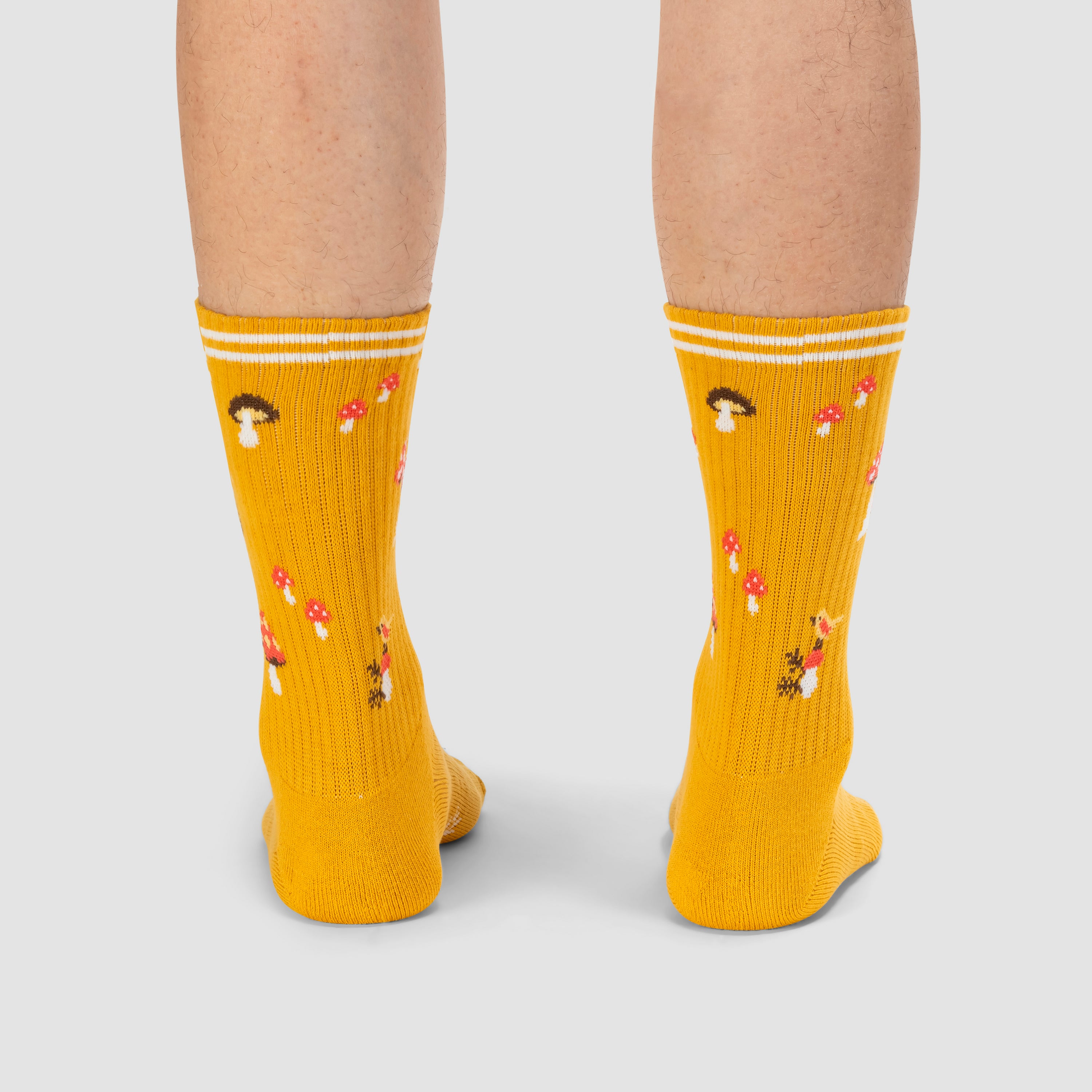 Shrooms Ribbed Crew Socks