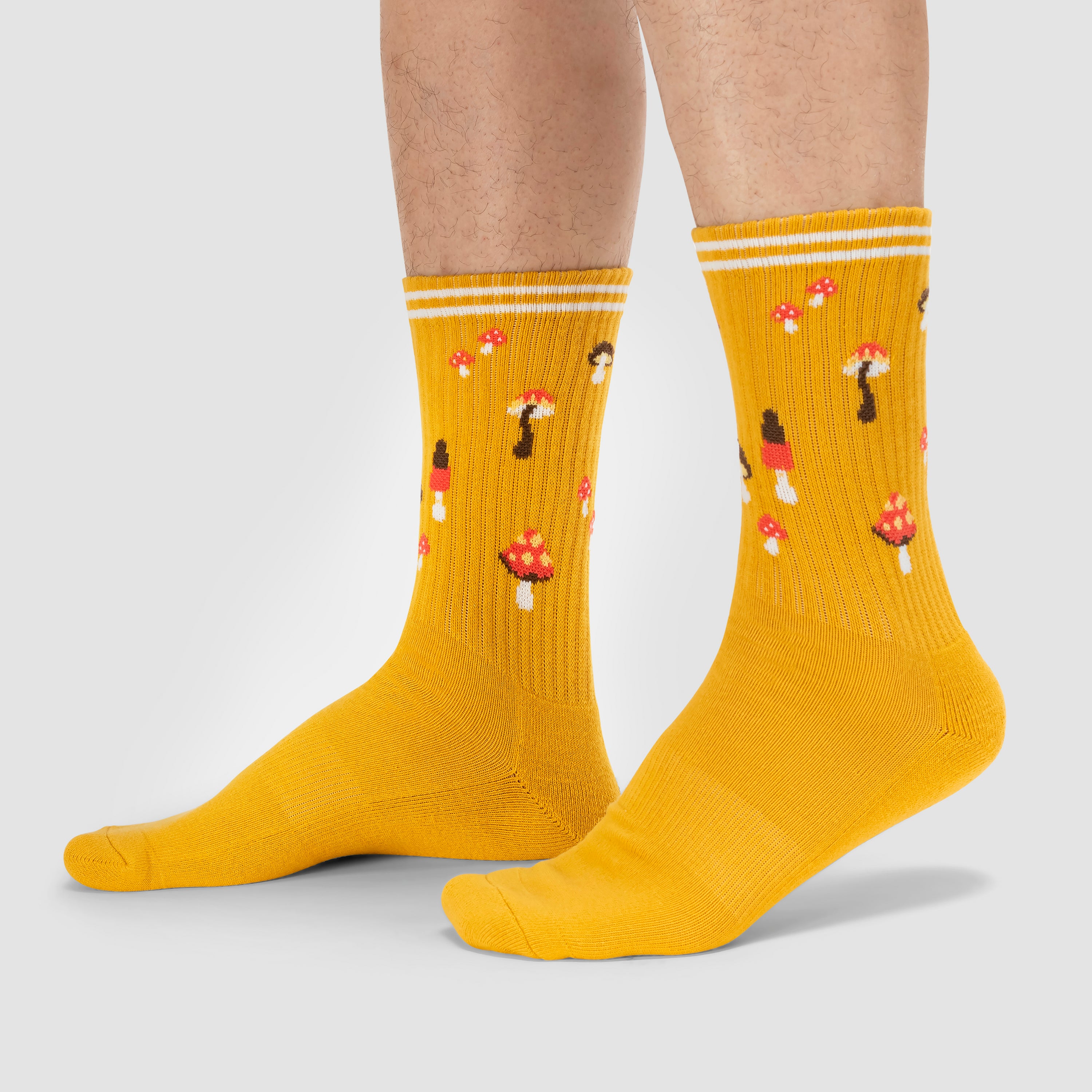 Shrooms Ribbed Crew Socks