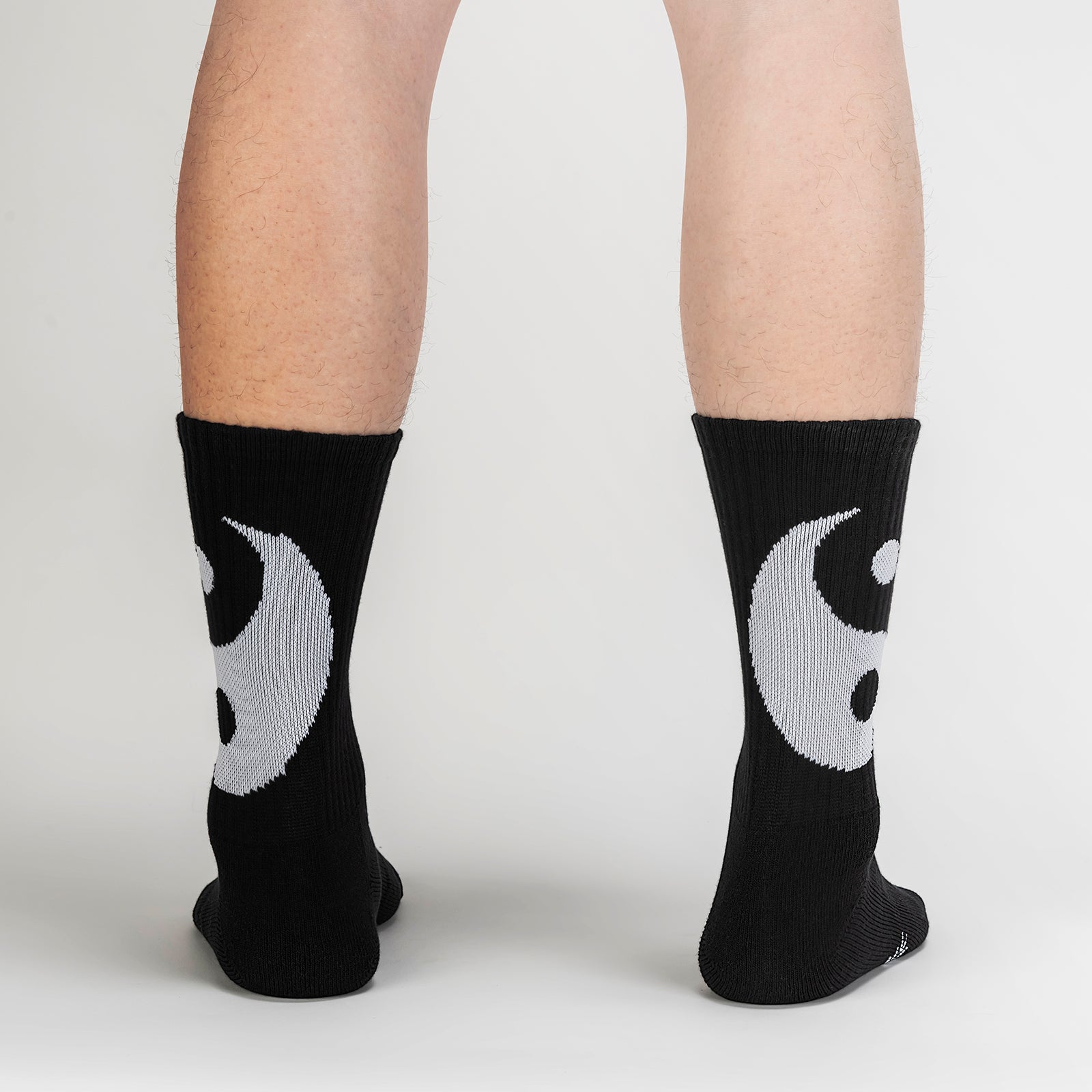 Yin & Yang Ribbed Crew Socks