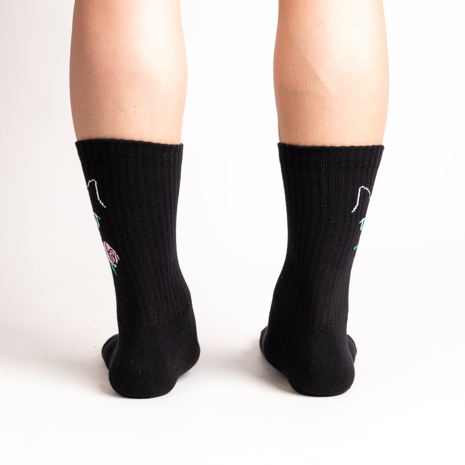 Cattitude Ribbed Crew Socks