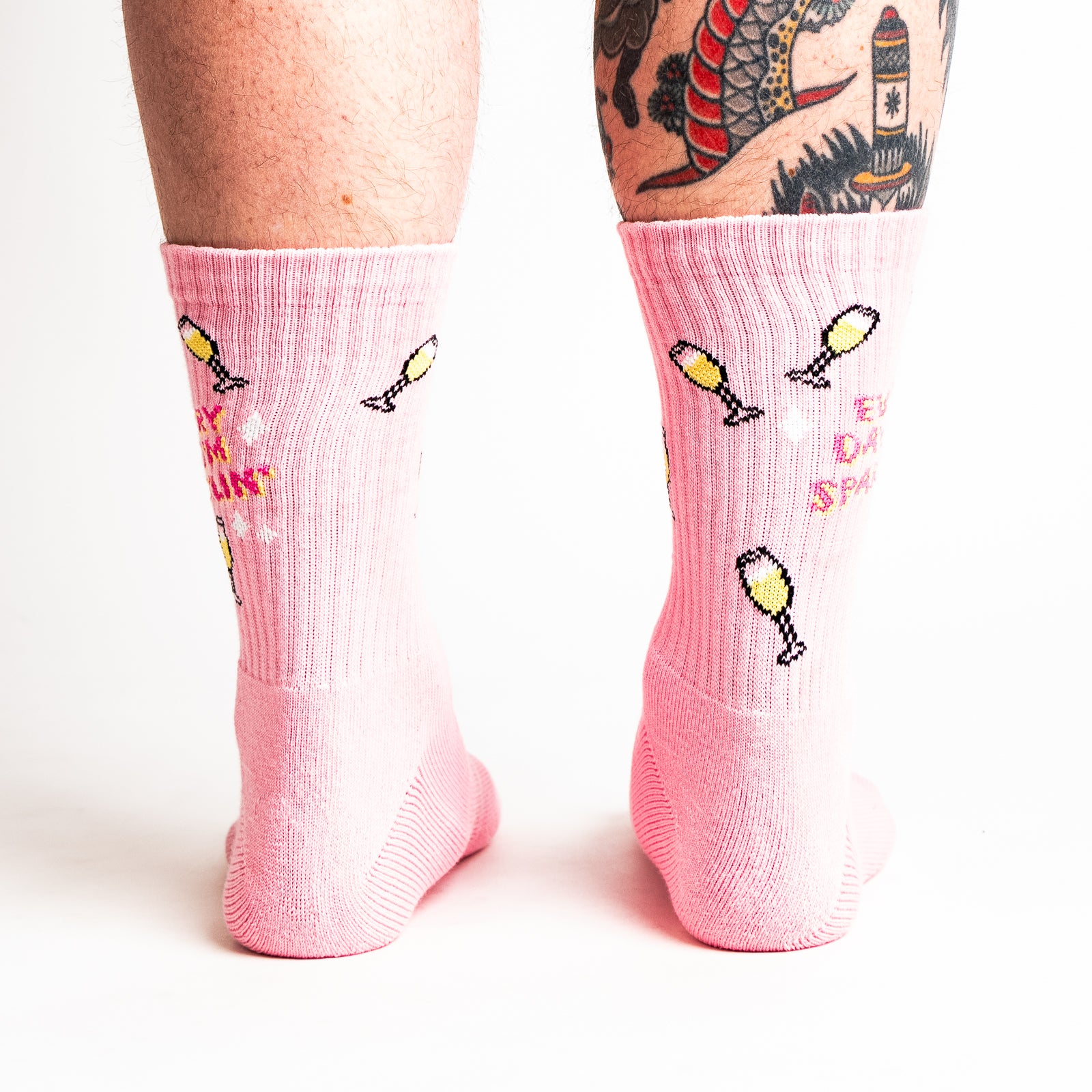 Everyday I'm Sparklin' Ribbed Crew Socks