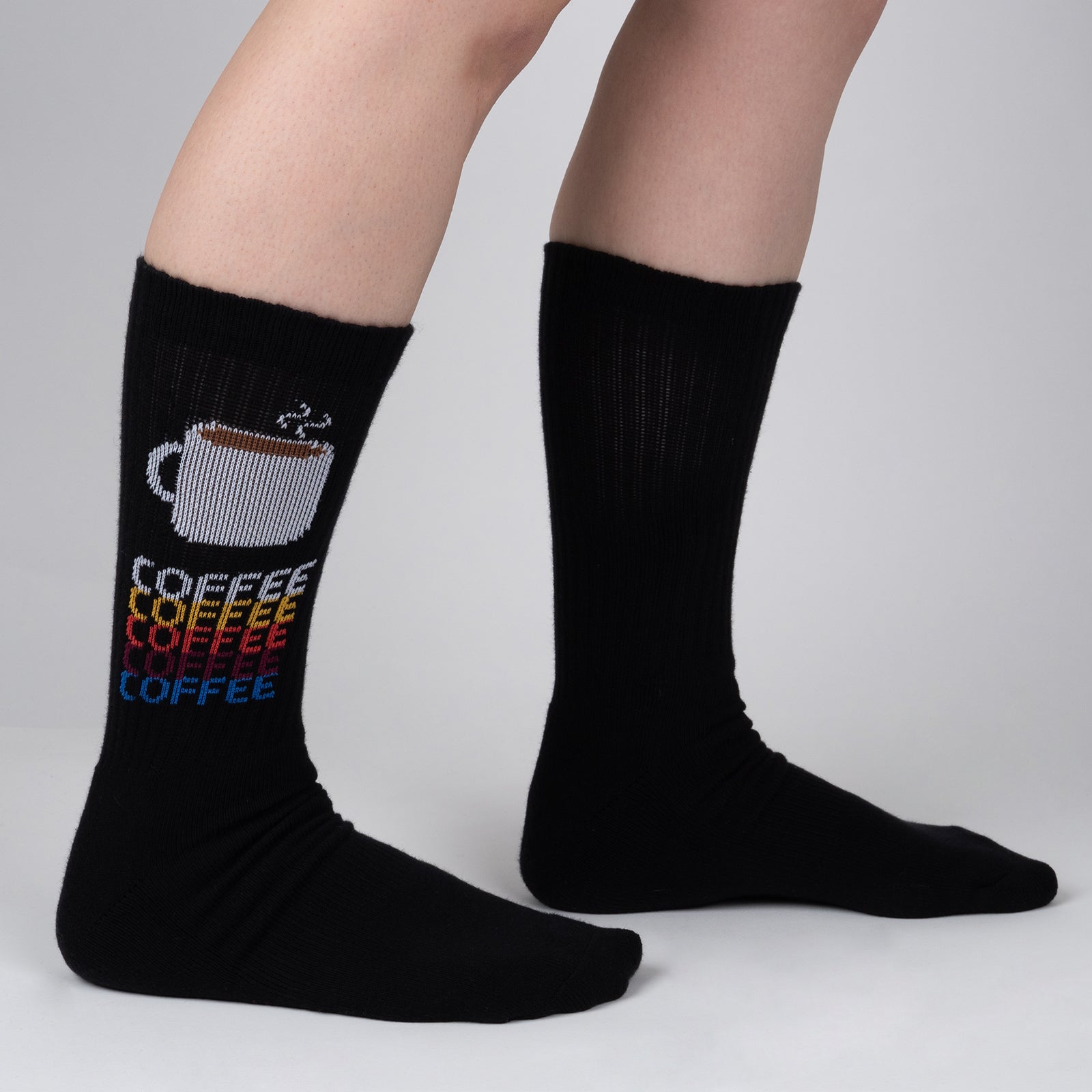 Hello Darkness My Old Friend Ribbed Crew Socks