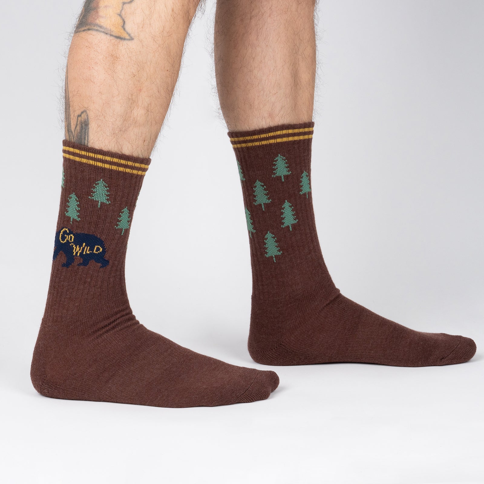 Go Wild Ribbed Crew Socks