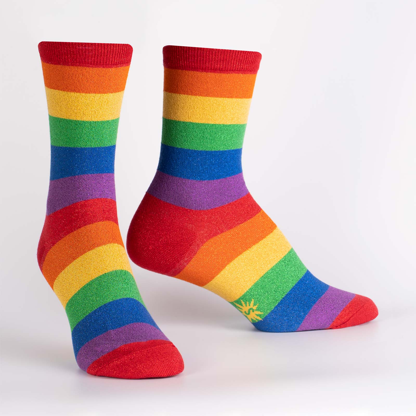 Radiant Rainbow Crew Socks