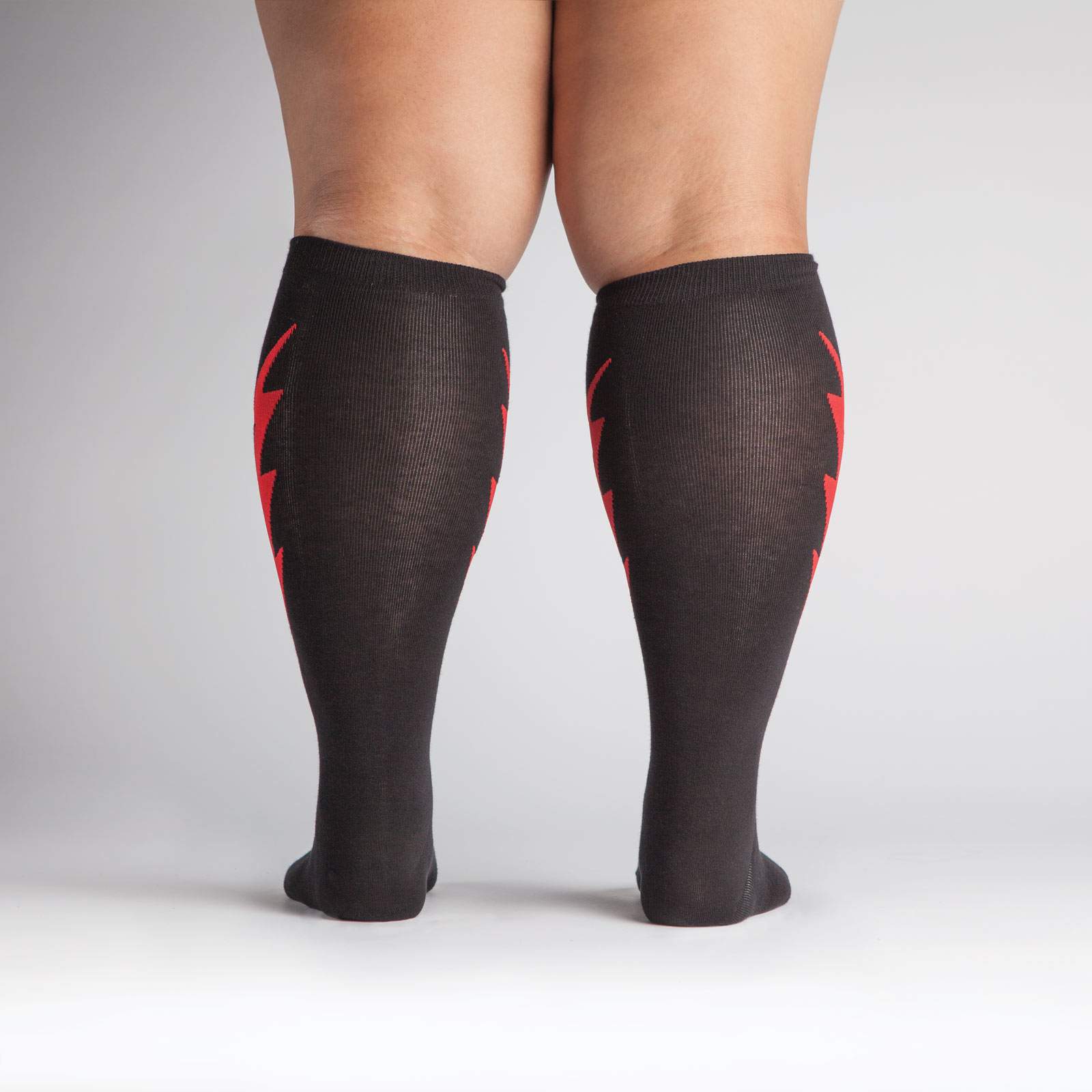 STRETCH-IT™ Super Hero! Red & Black Socks