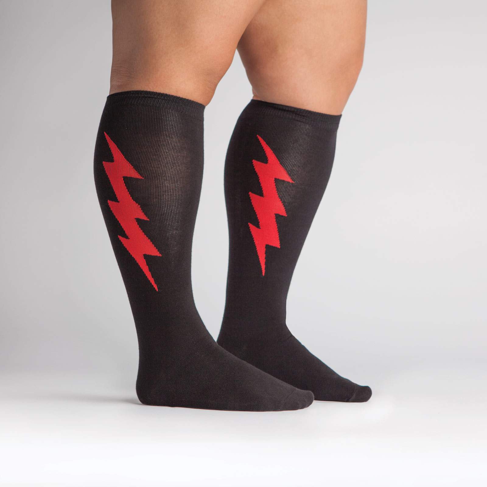 STRETCH-IT™ Super Hero! Red & Black Socks