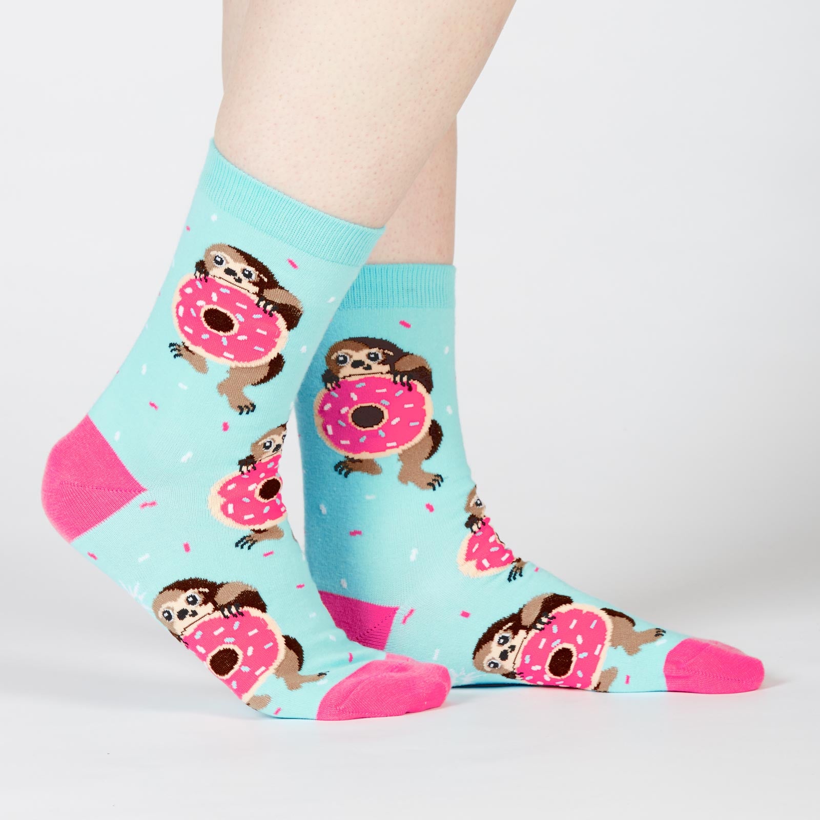 Snackin' Sloth Crew Socks