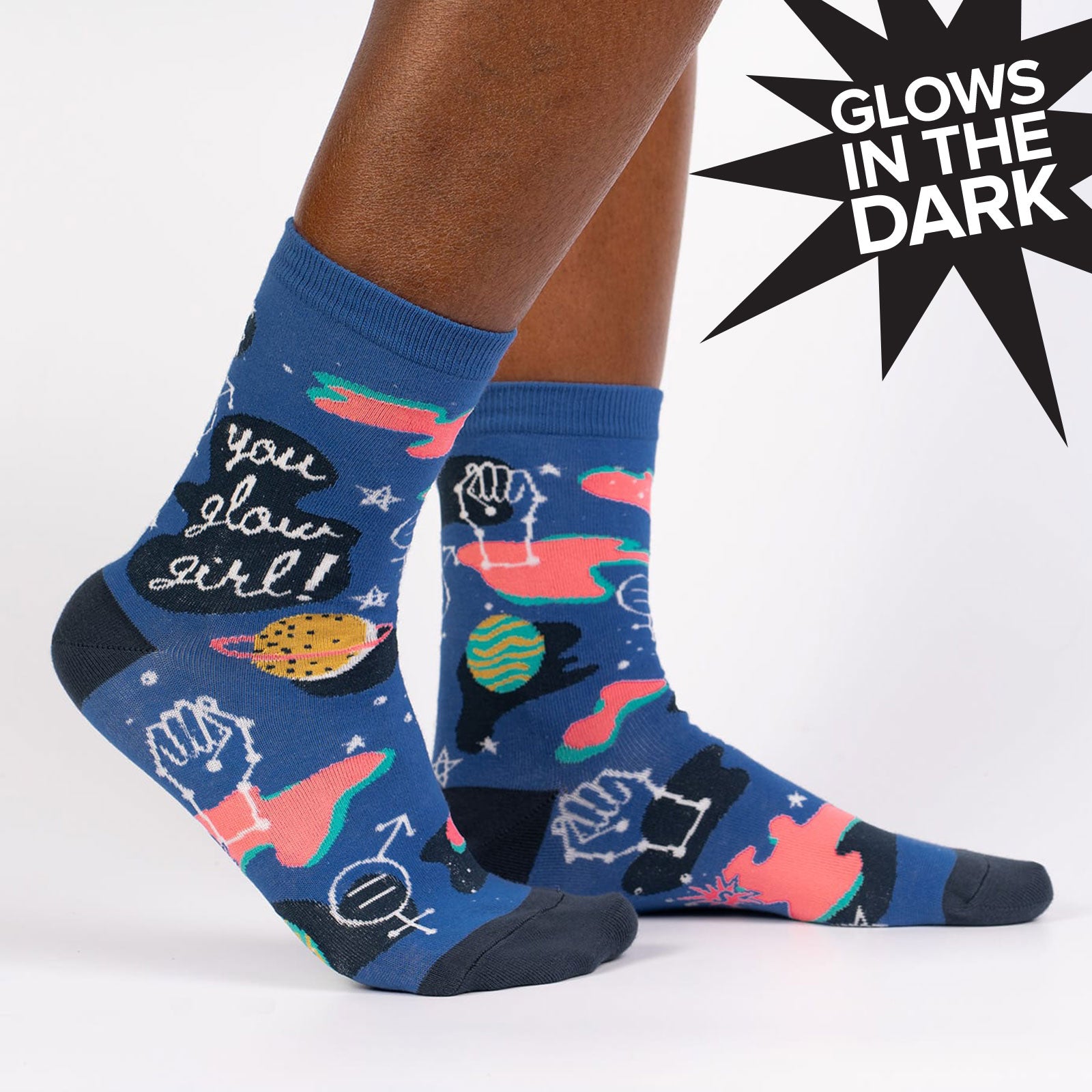 You Glow Girl Women's Crew Socks