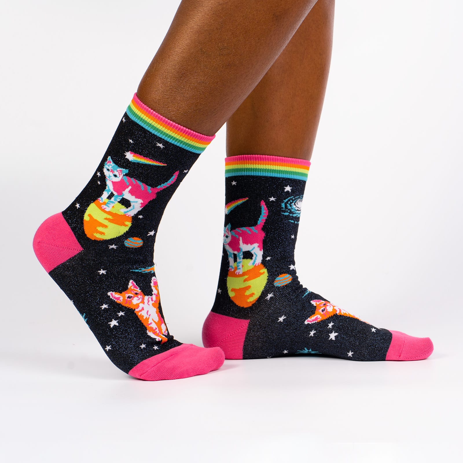 Space Cats Women's Crew Socks