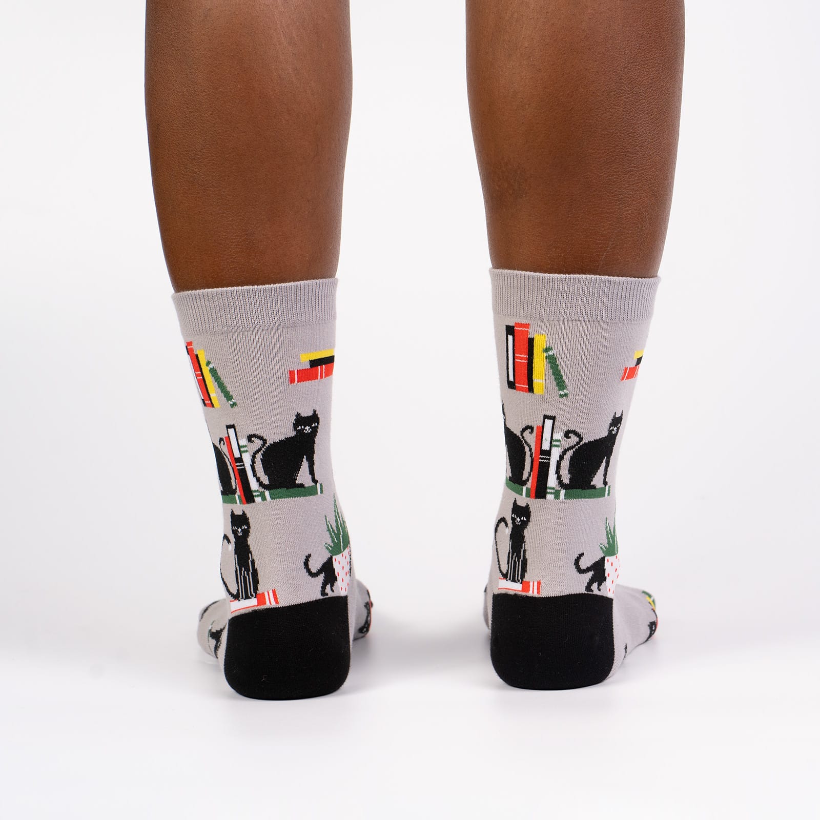 Booked for Meow Women's Crew Socks