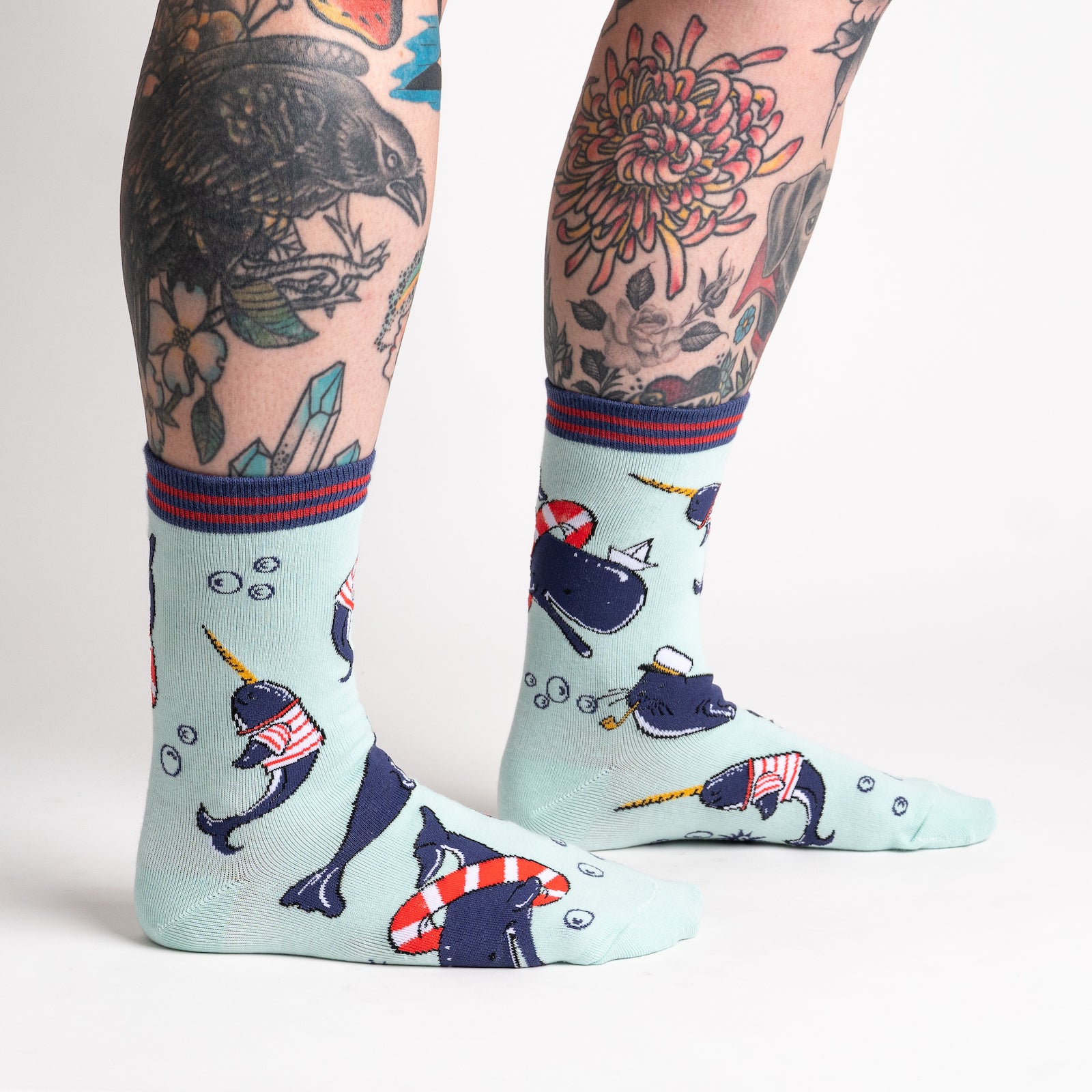 Whale-y Good Time Crew Socks