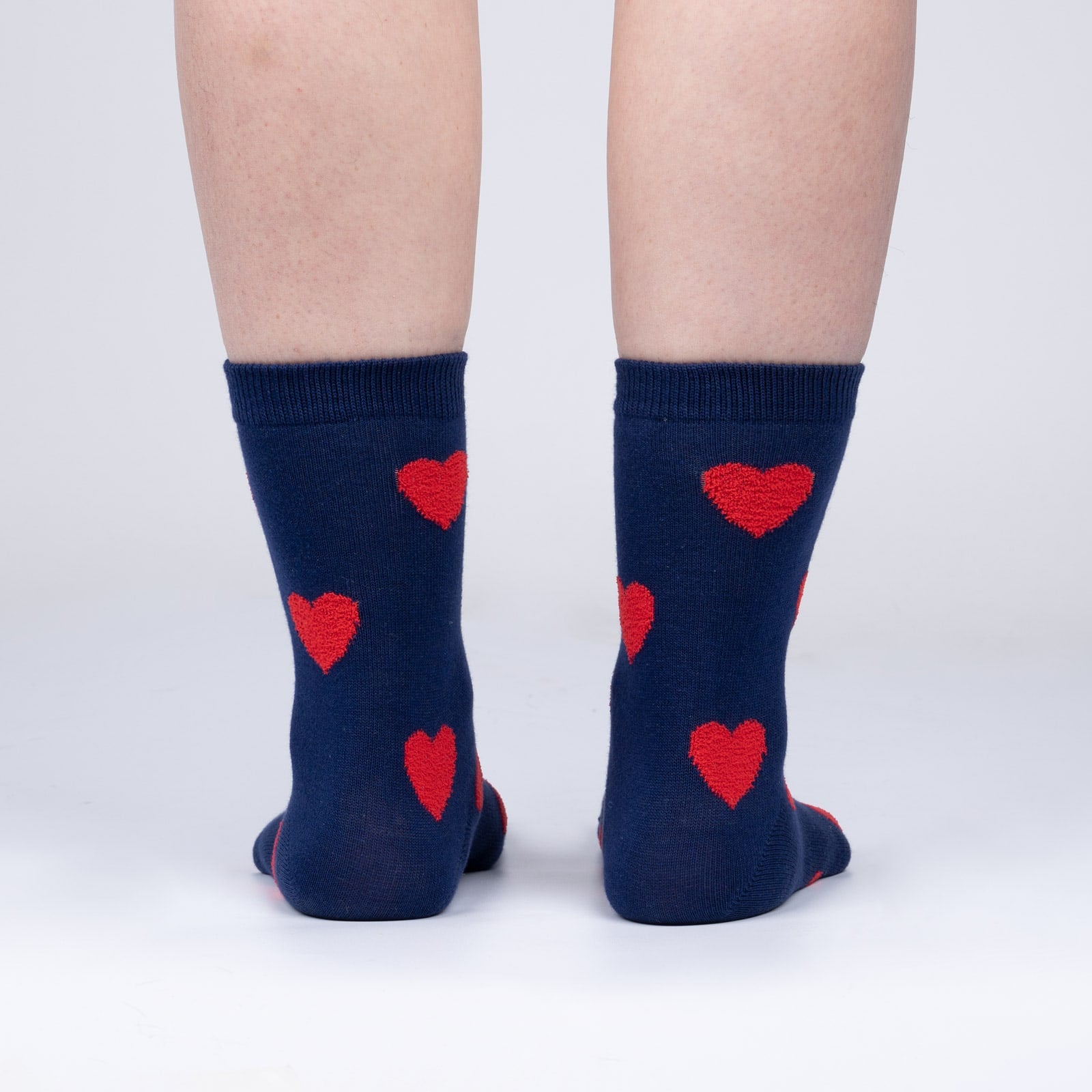 Sweet Hearts Crew Socks (Navy)