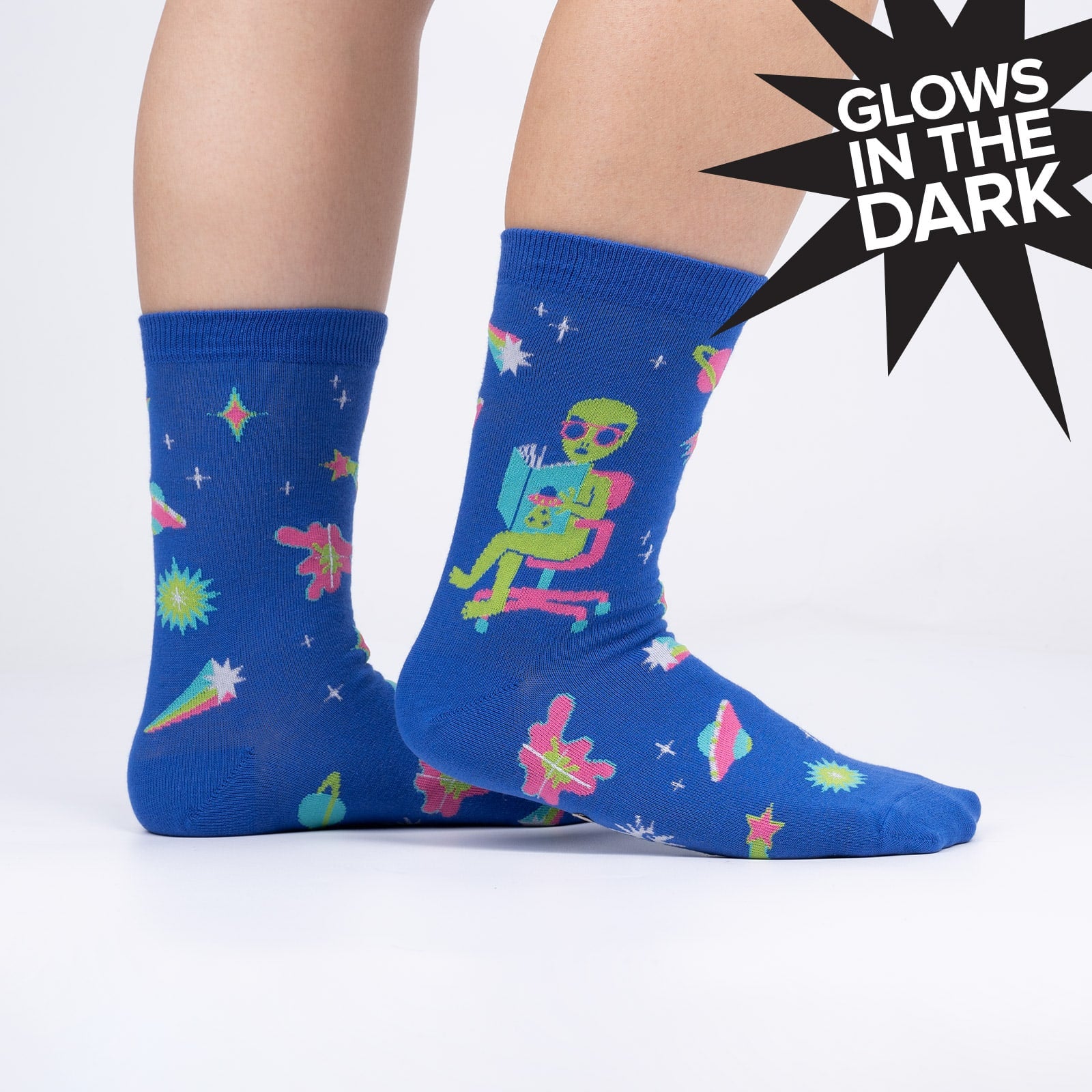 InterGalactic Reading List Crew Socks