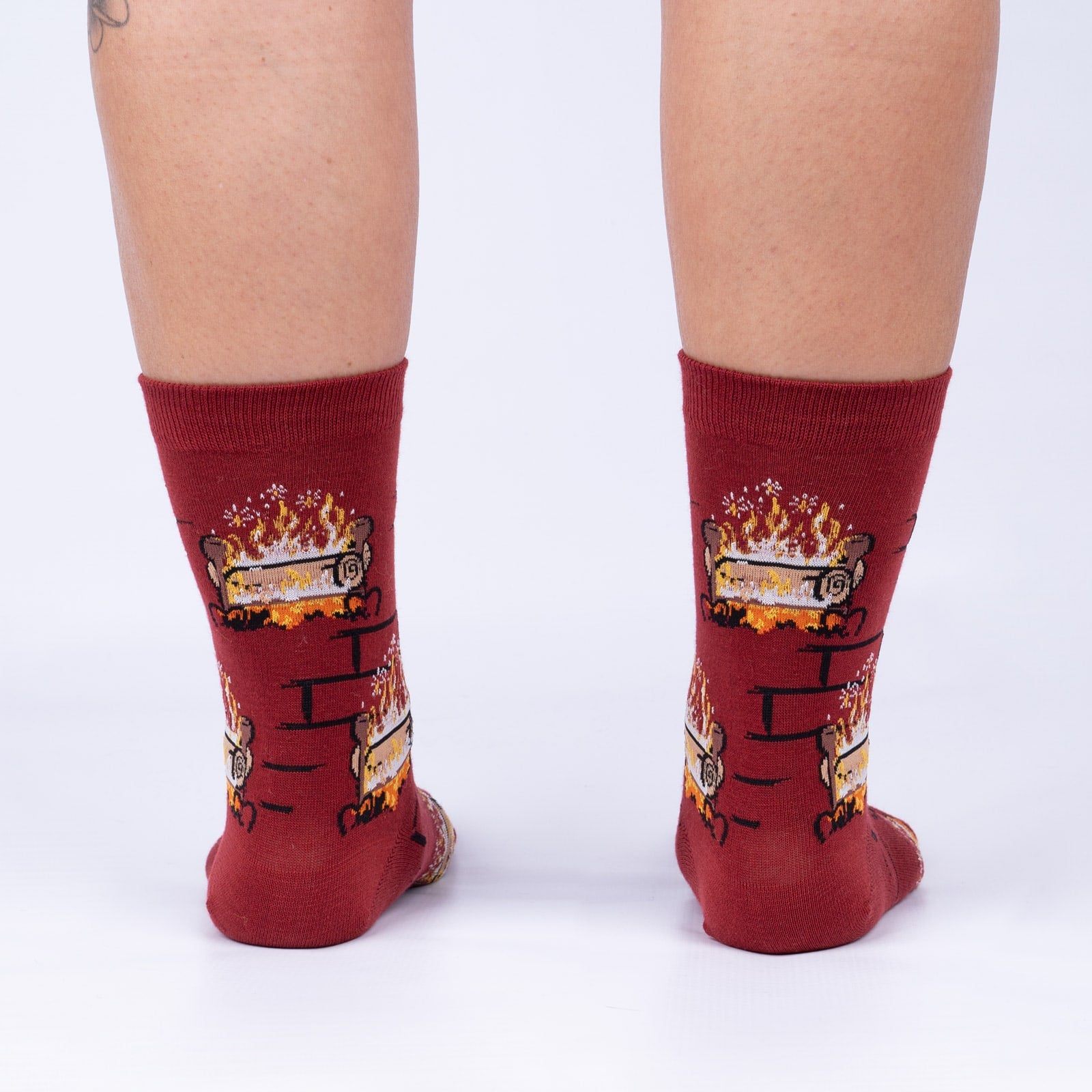 Yule Log Women's Crew Socks