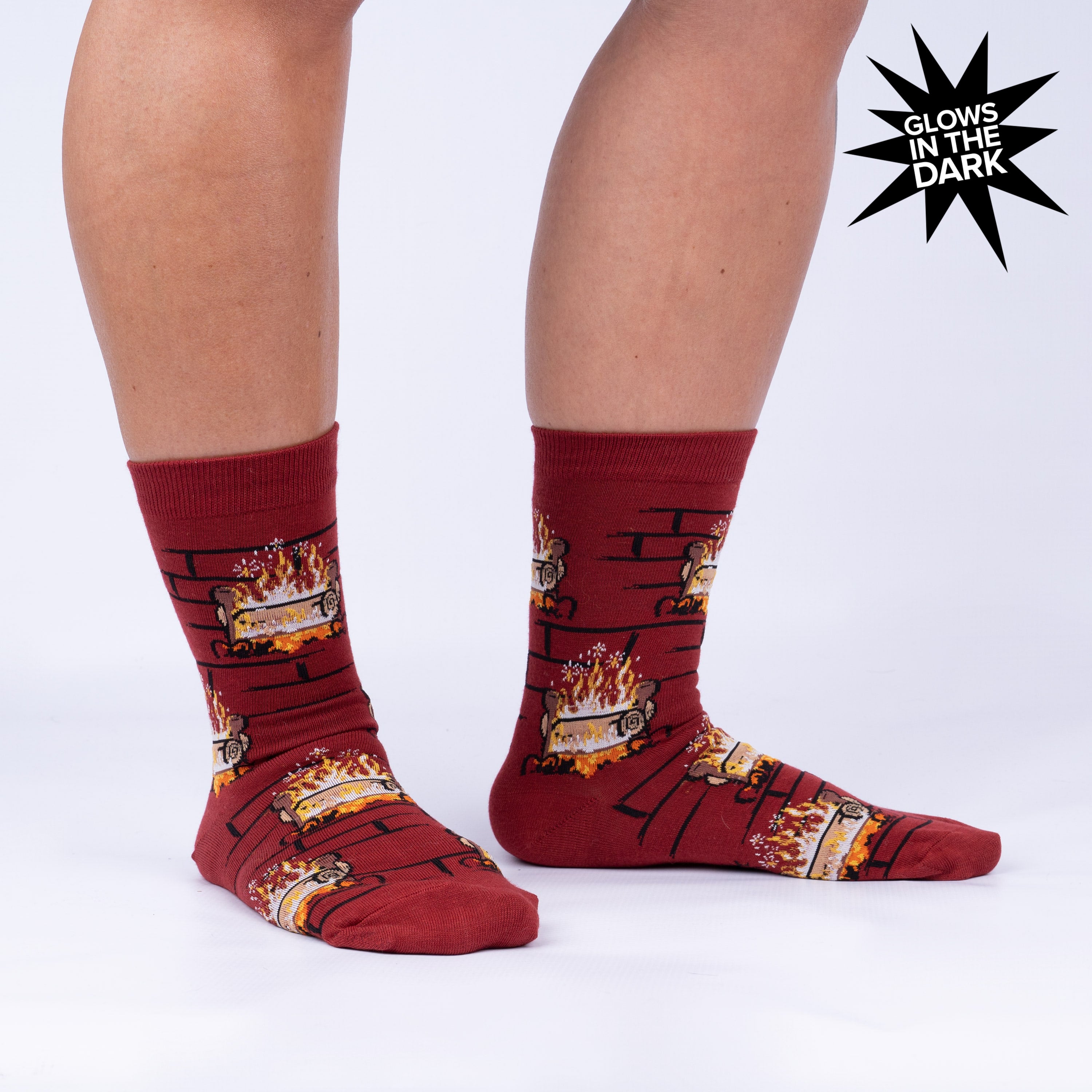 Yule Log Women's Crew Socks