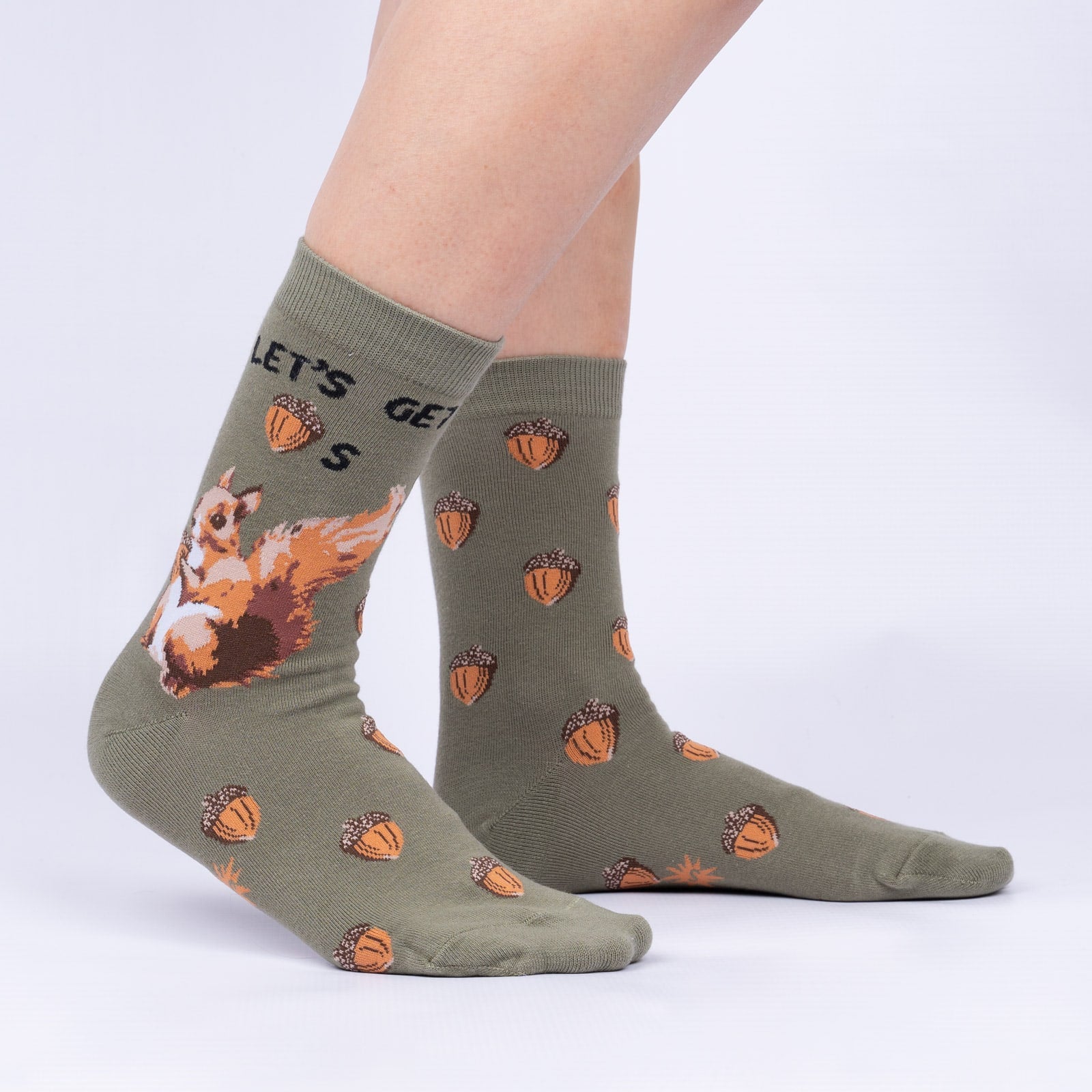 Let's Get Nuts Crew Socks