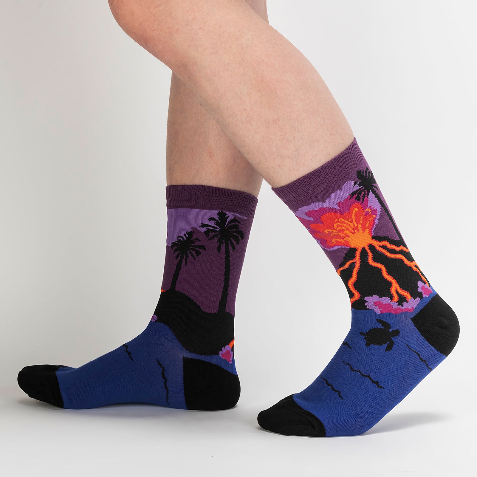 Volcanoes Women's Crew Socks