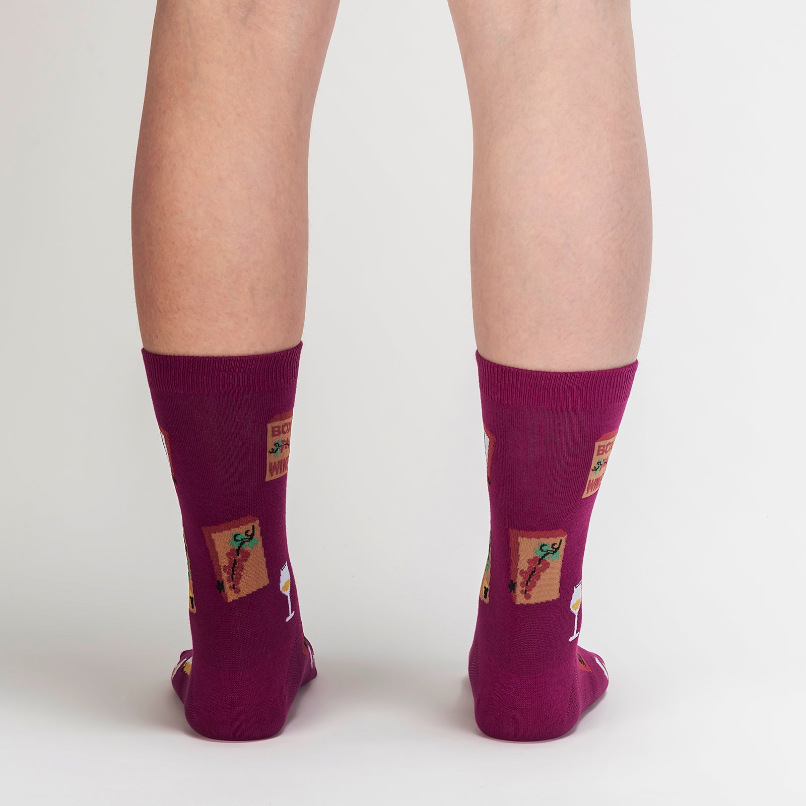 It's Wine Time Crew Socks