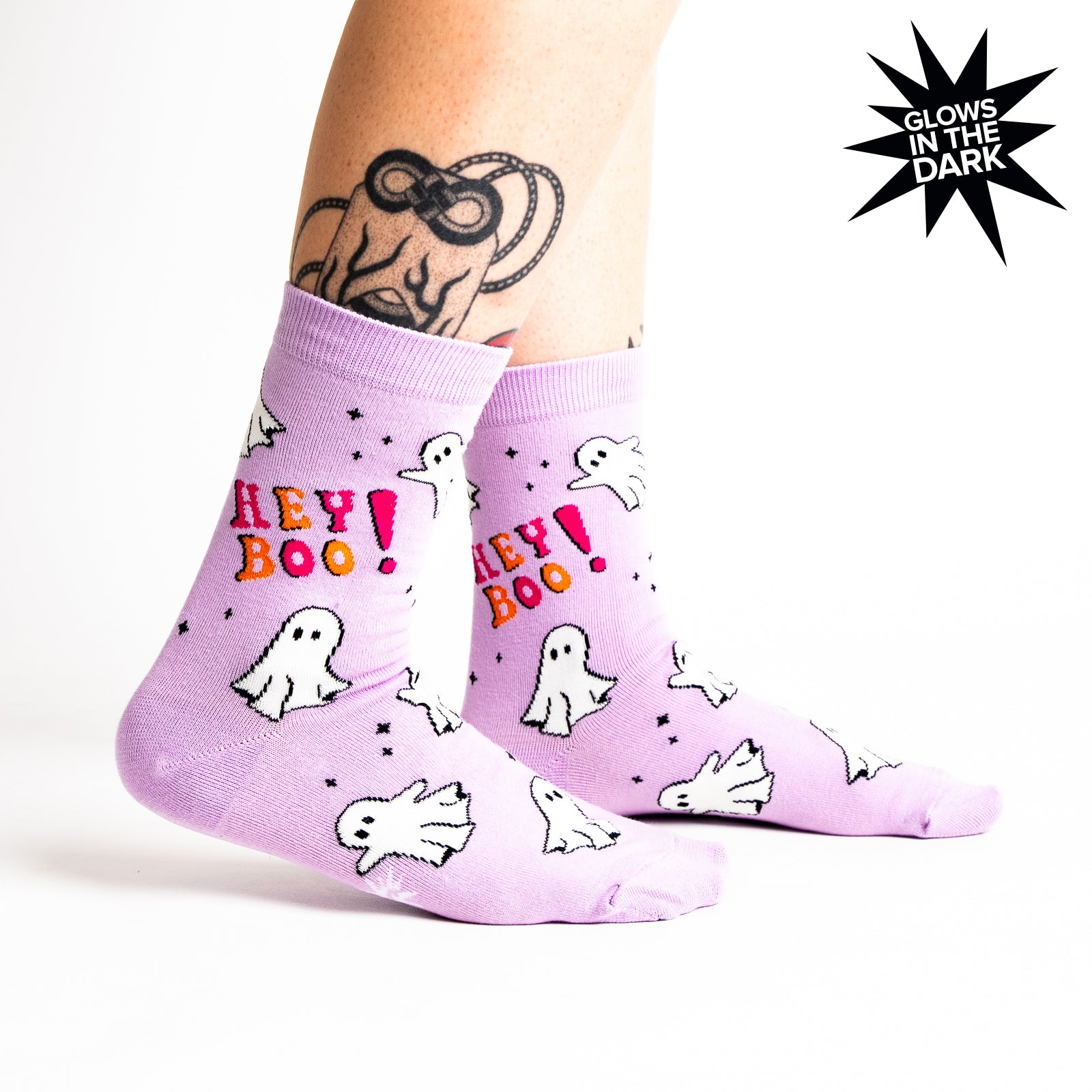 Hey Boo! Crew Socks