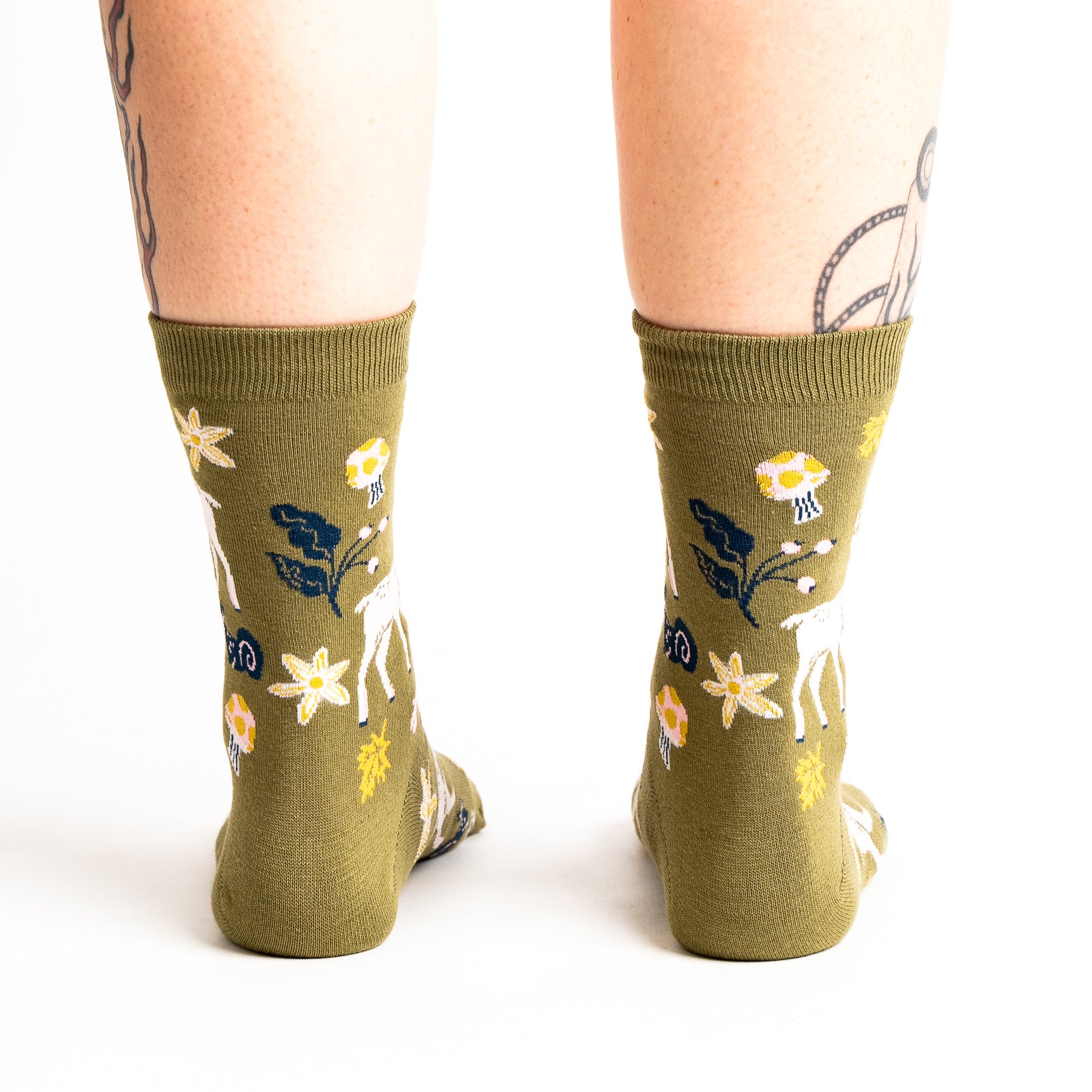 I See You Over Deer Crew Socks