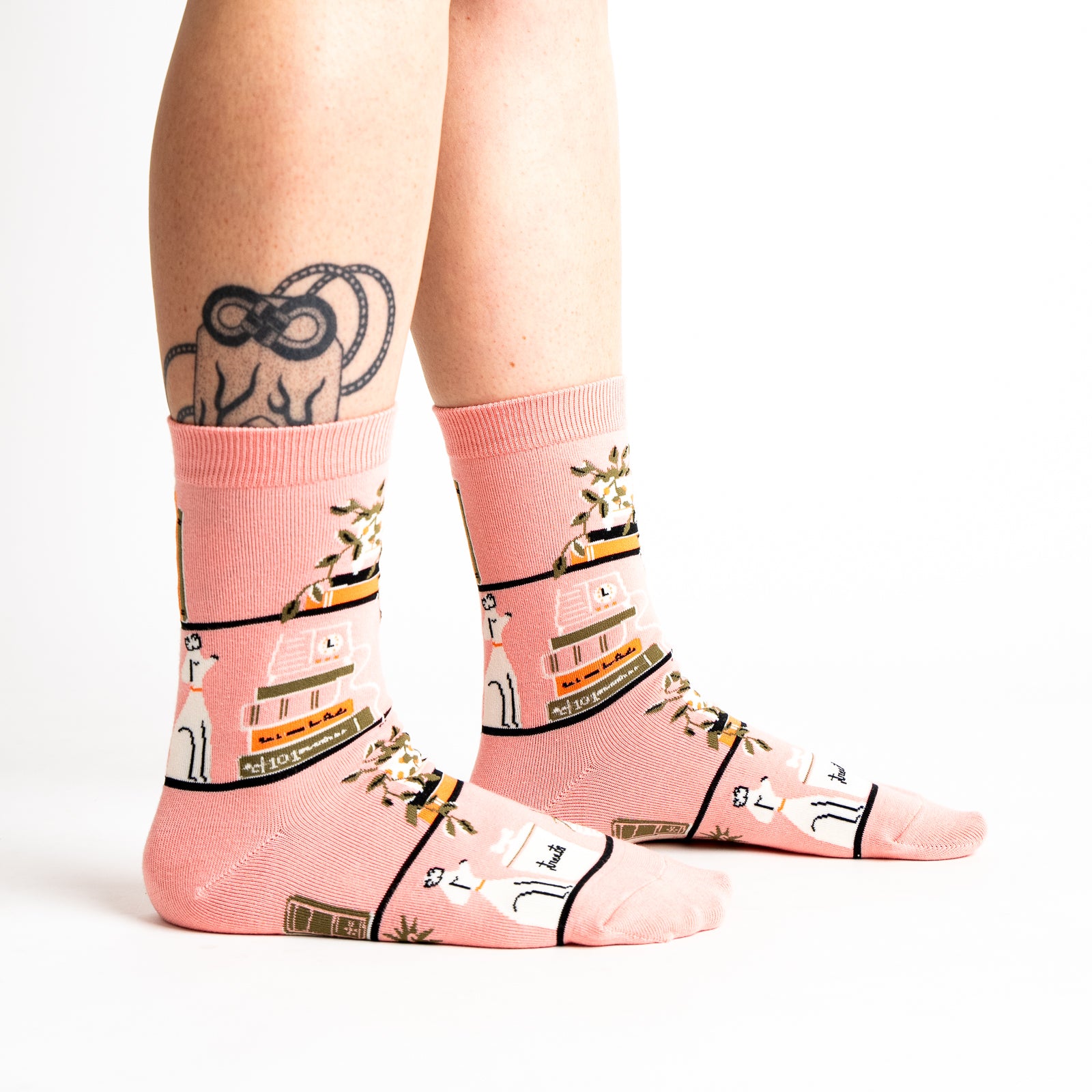 A Novel Idea Crew Socks