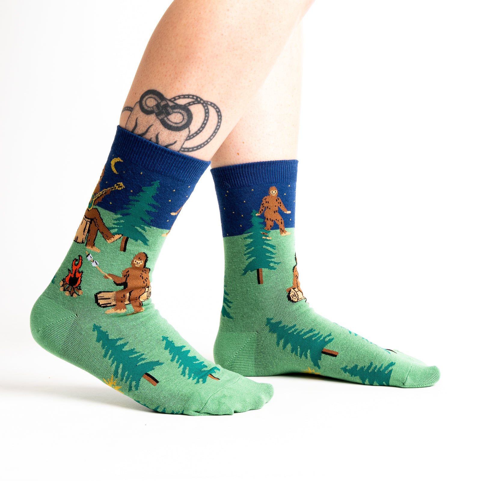 Sasquatch Campout Crew Socks